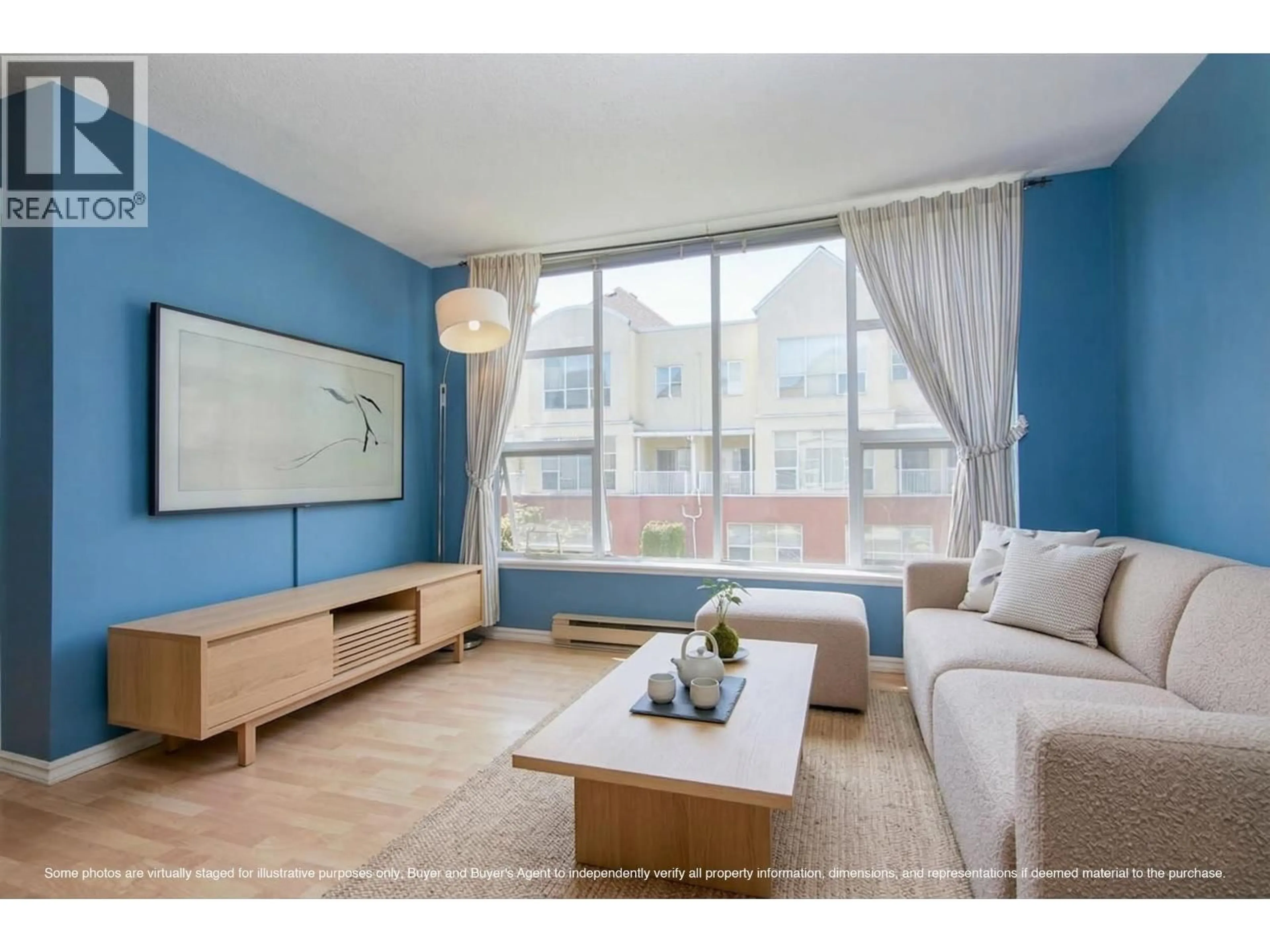 Living room with furniture, wood/laminate floor for 368 - 8333 JONES ROAD, Richmond British Columbia V6Y3W9