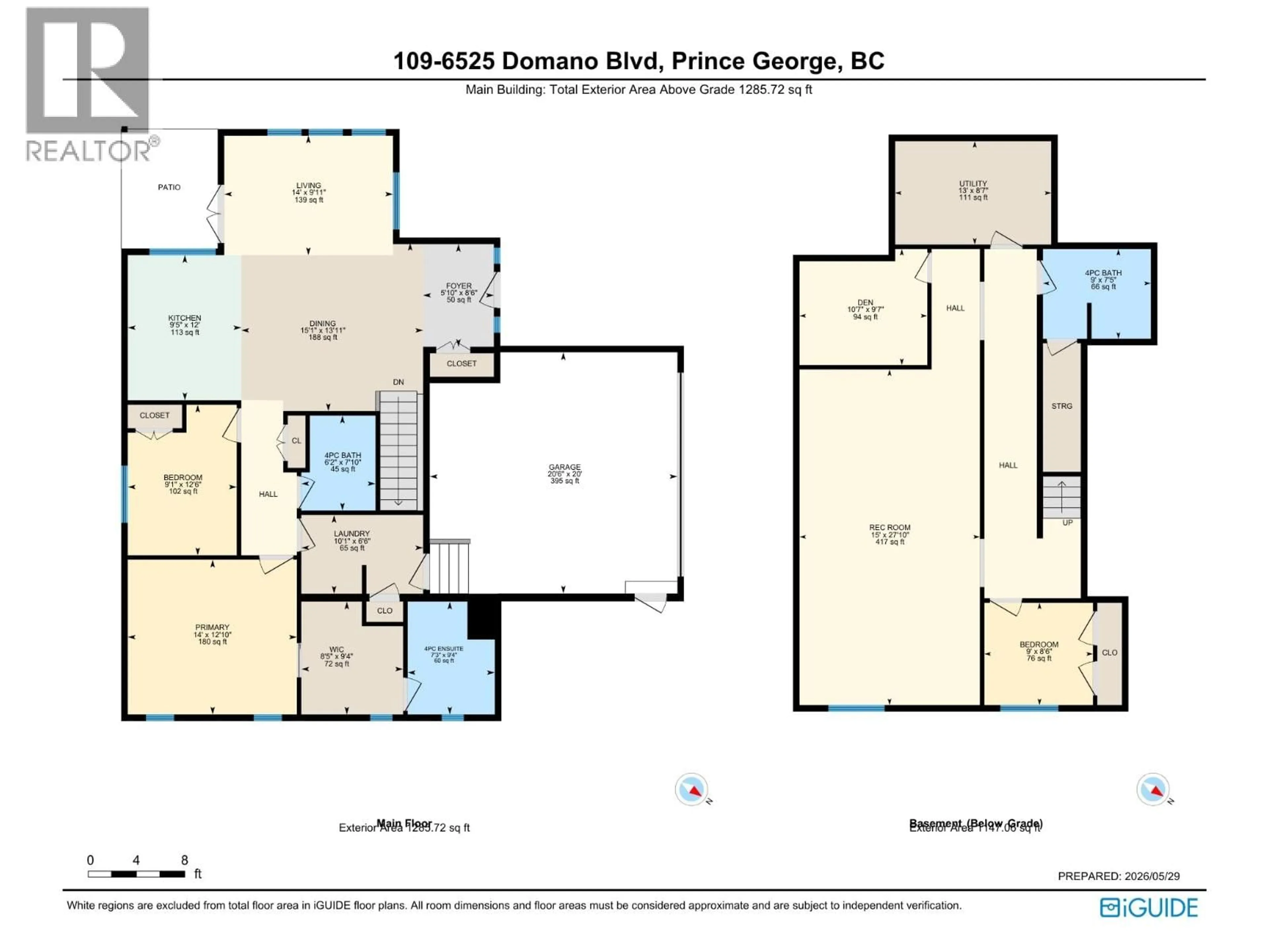 Floor plan for 109 - 6252 DOMANO BOULEVARD, Prince George British Columbia V2N0C9