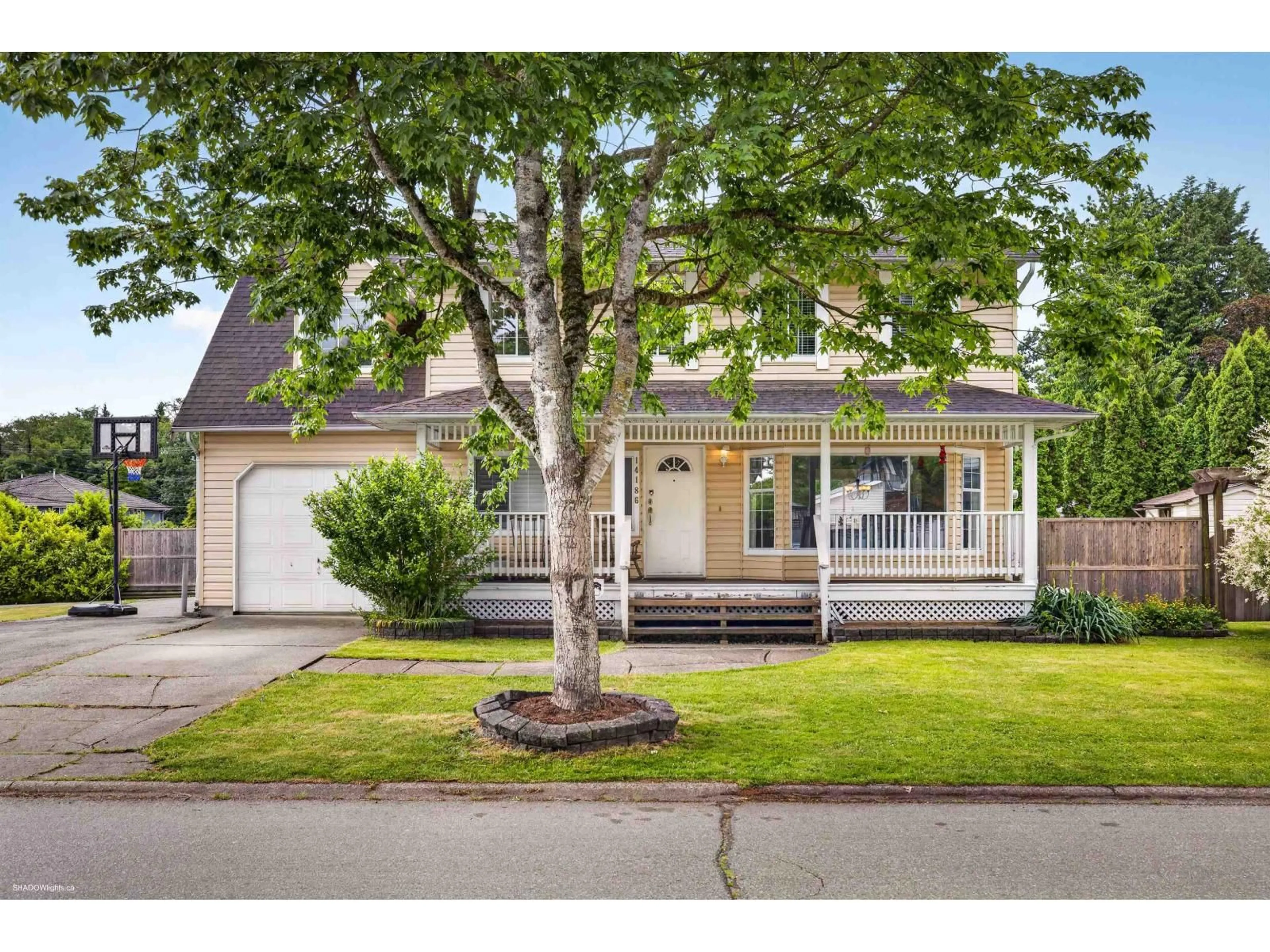 Home with vinyl exterior material, street for 14186 66A AVENUE, Surrey British Columbia V3W9N7