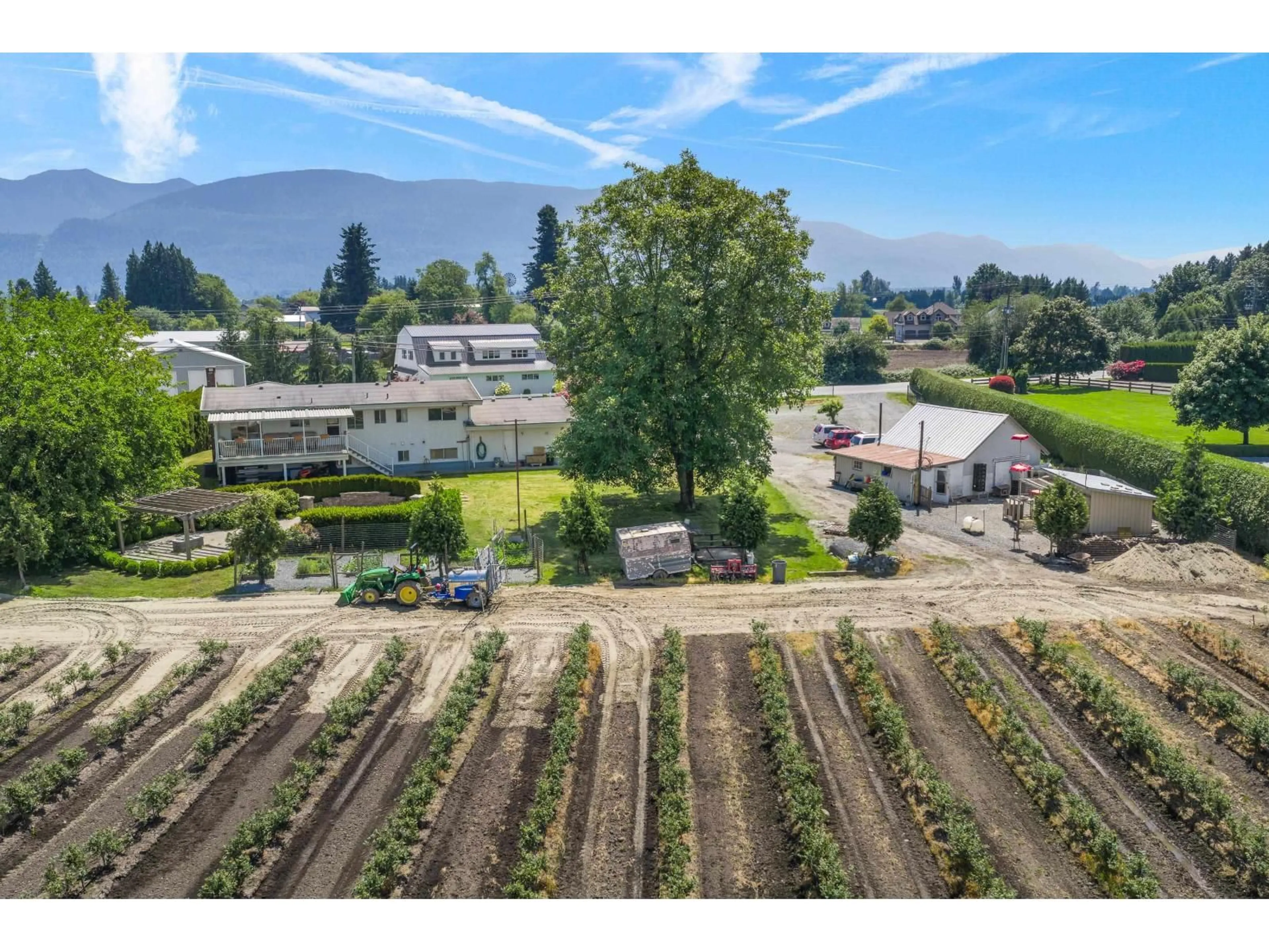 A pic from outside/outdoor area/front of a property/back of a property/a pic from drone, mountain view for 42505 YALE ROAD, Sardis - Greendale British Columbia V2R4J4
