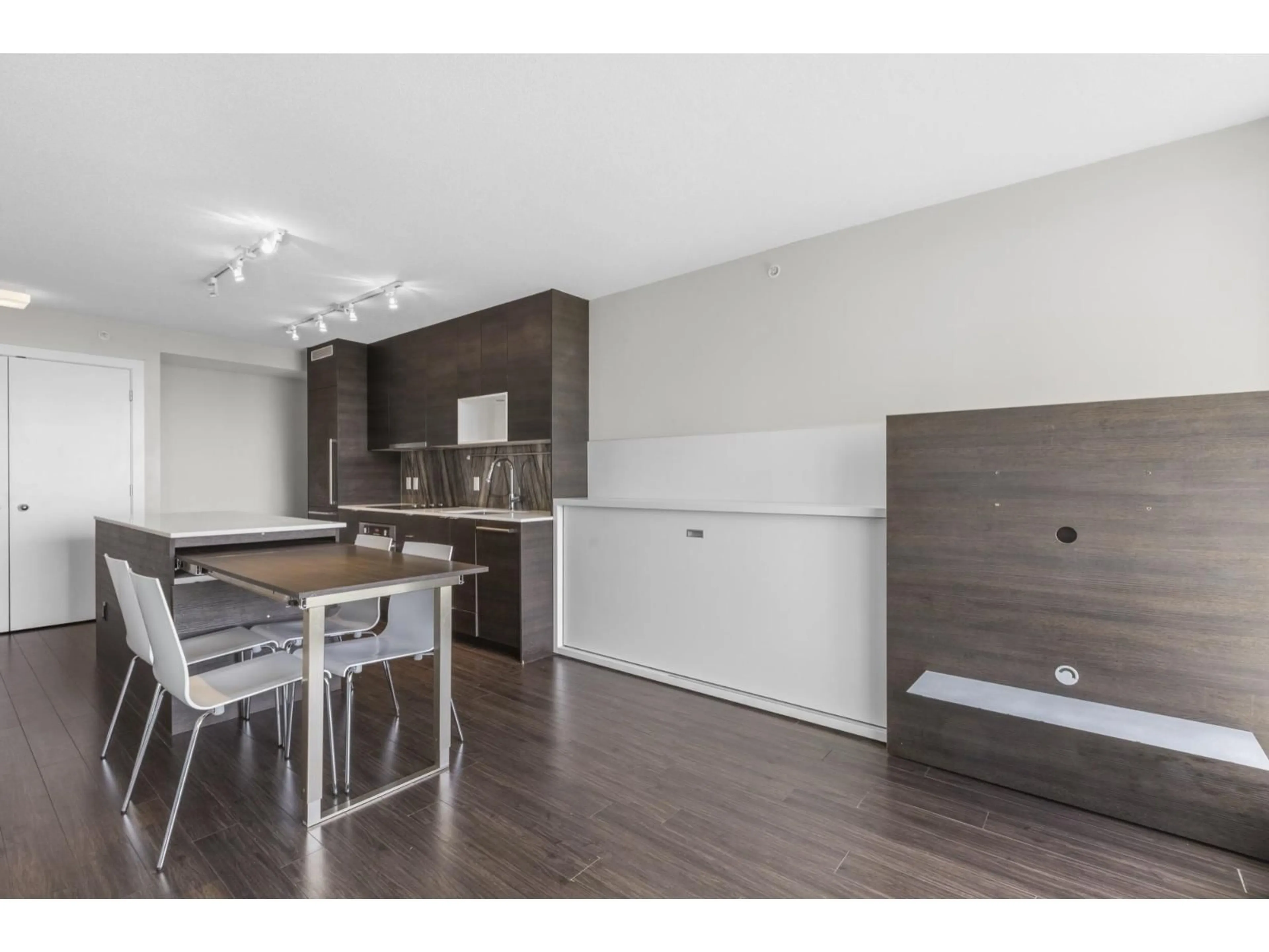 Open concept kitchen, wood/laminate floor for 1912 - 13398 104 AVENUE, Surrey British Columbia V3T1V6