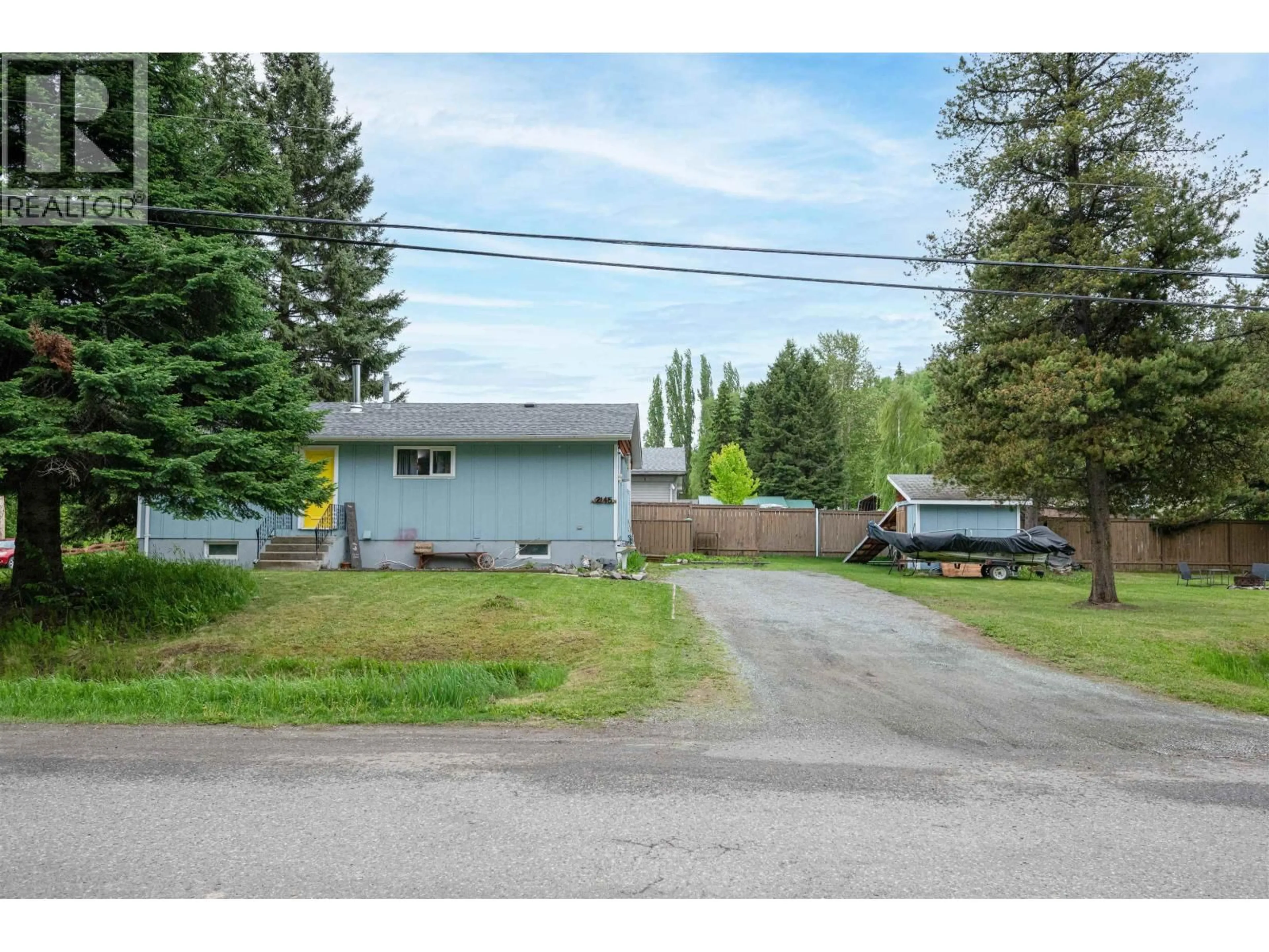 A pic from outside/outdoor area/front of a property/back of a property/a pic from drone, street for 2145 AINTREE DRIVE, Prince George British Columbia V2K1H6