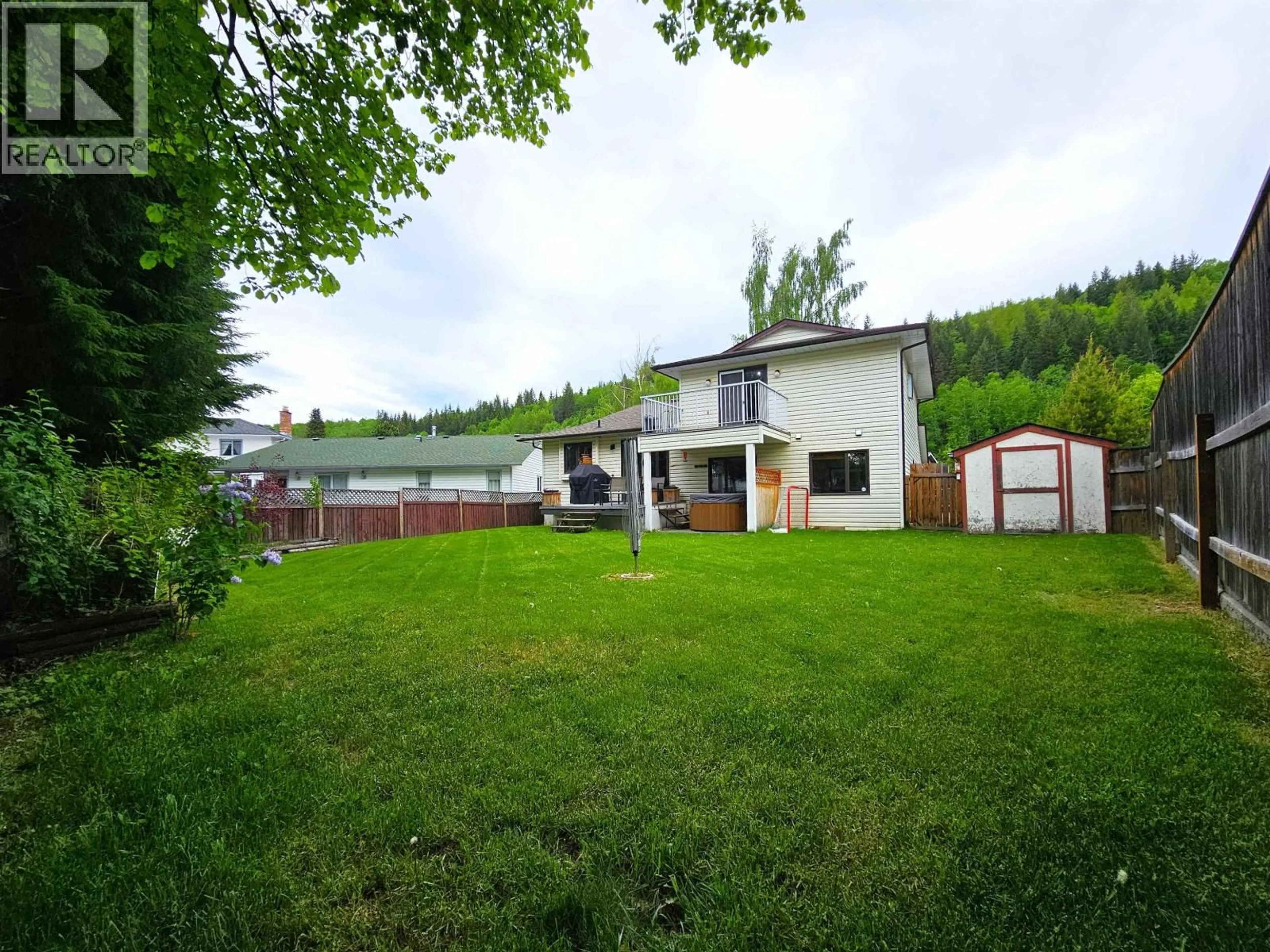 A pic from outside/outdoor area/front of a property/back of a property/a pic from drone, mountain view for 3750 JAMES DRIVE, Prince George British Columbia V2N4V1