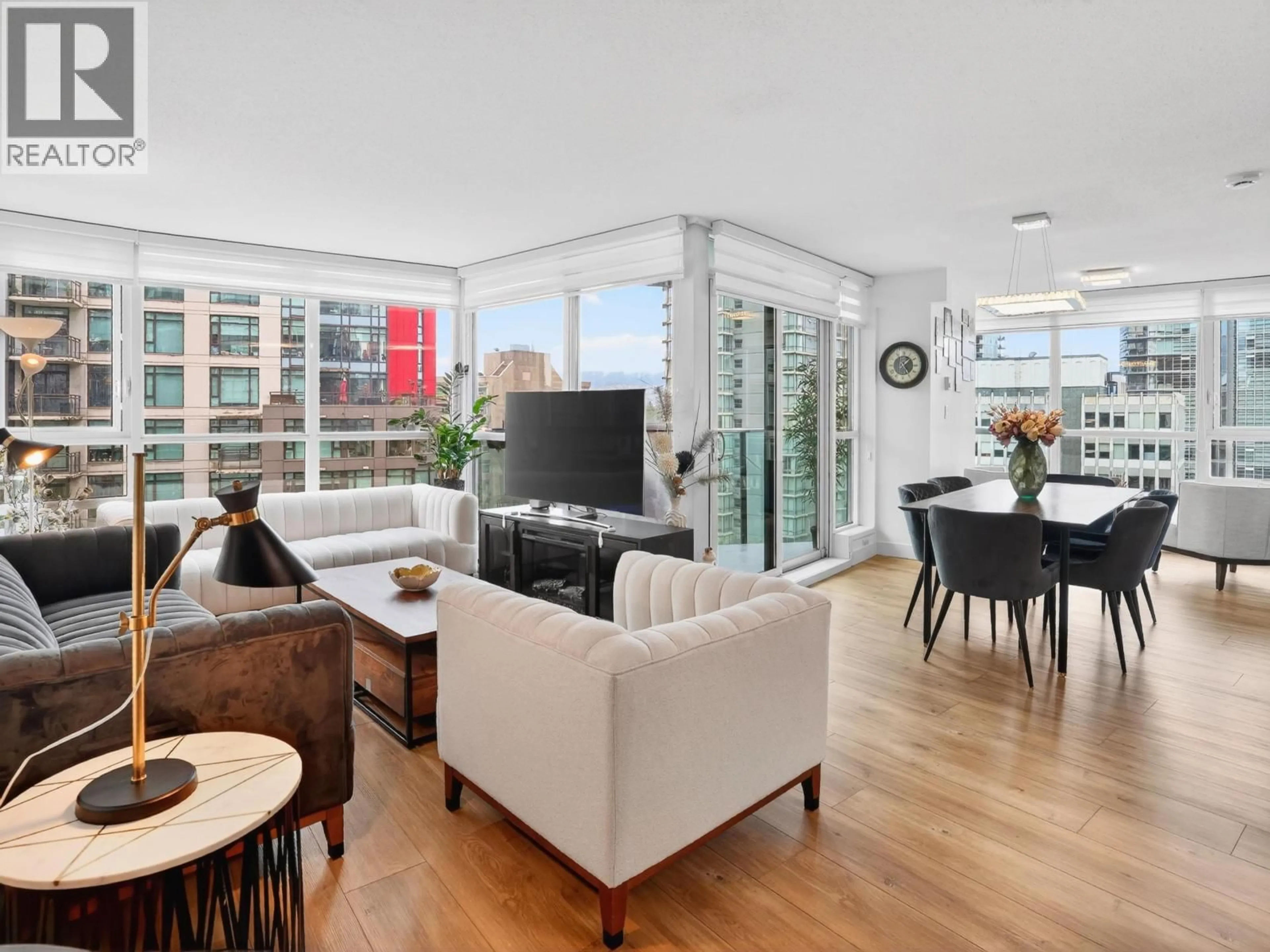 Living room with furniture, unknown for 801 - 1189 MELVILLE STREET, Vancouver British Columbia V6E4T8
