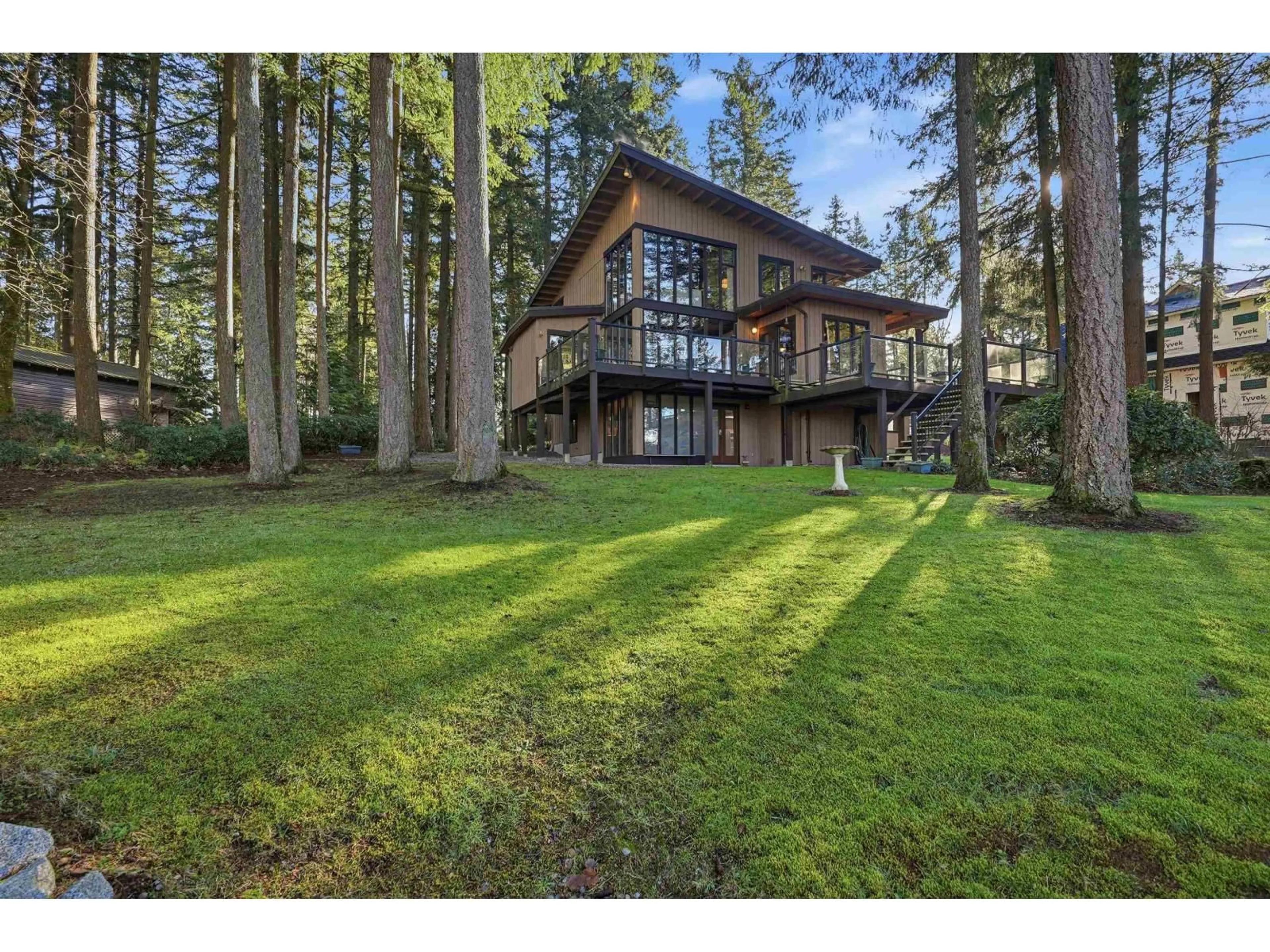 A pic from outside/outdoor area/front of a property/back of a property/a pic from drone, forest/trees view for 3177 207A STREET, Langley British Columbia V2Z2C5