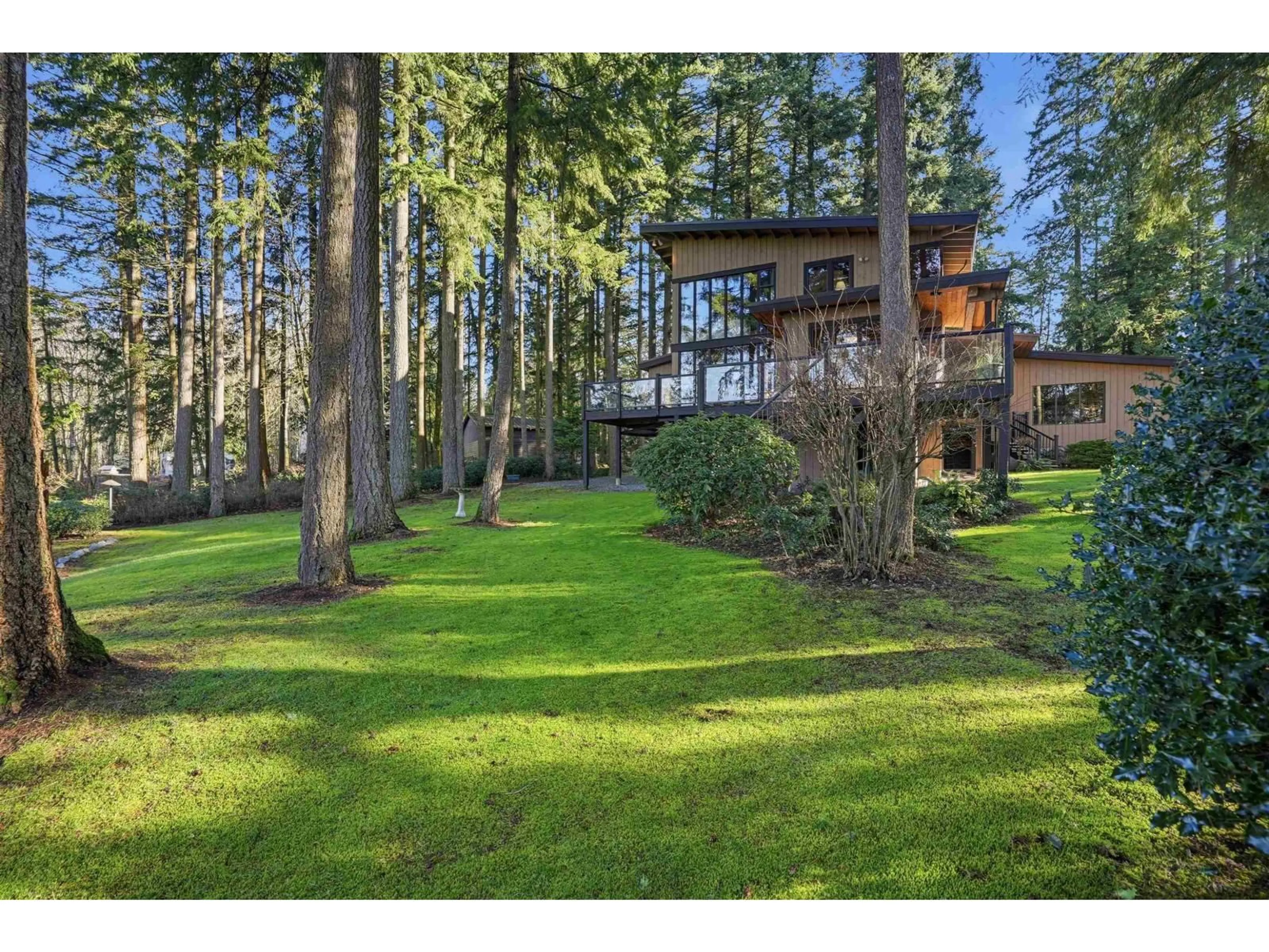A pic from outside/outdoor area/front of a property/back of a property/a pic from drone, forest/trees view for 3177 207A STREET, Langley British Columbia V2Z2C5
