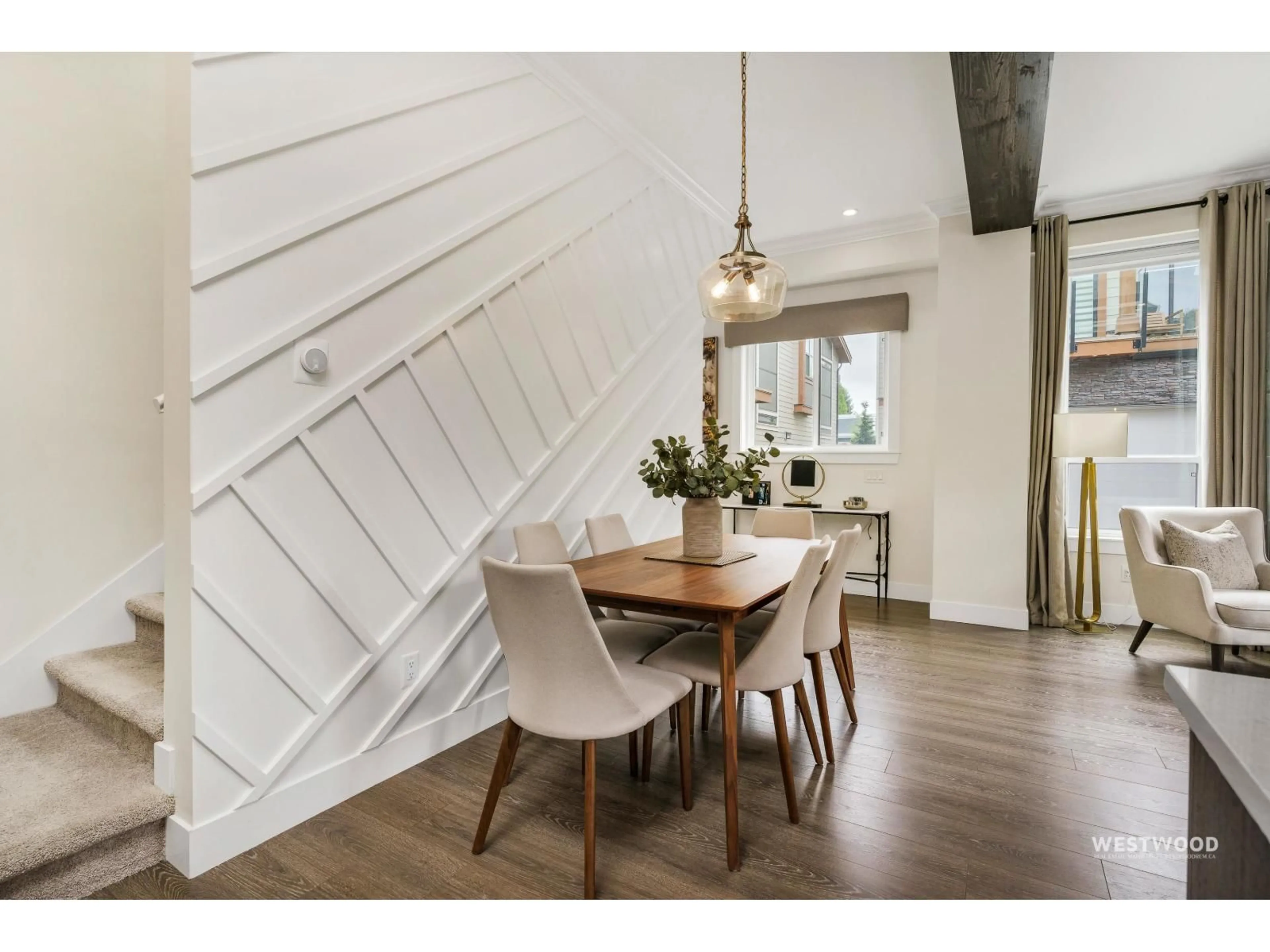 Dining room, wood/laminate floor for 18 - 1454 162B STREET, Surrey British Columbia V4A9W9
