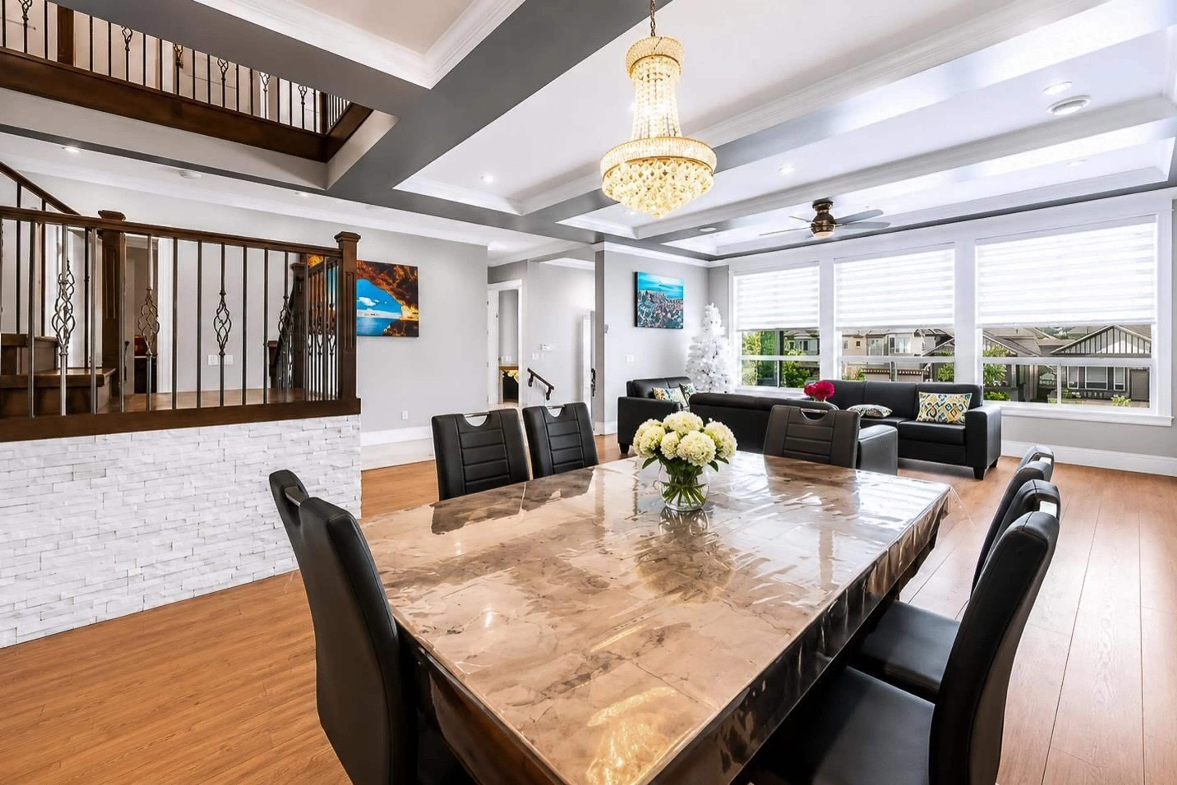Dining room, wood/laminate floor for 6560 124 STREET, Surrey British Columbia V3W1P7