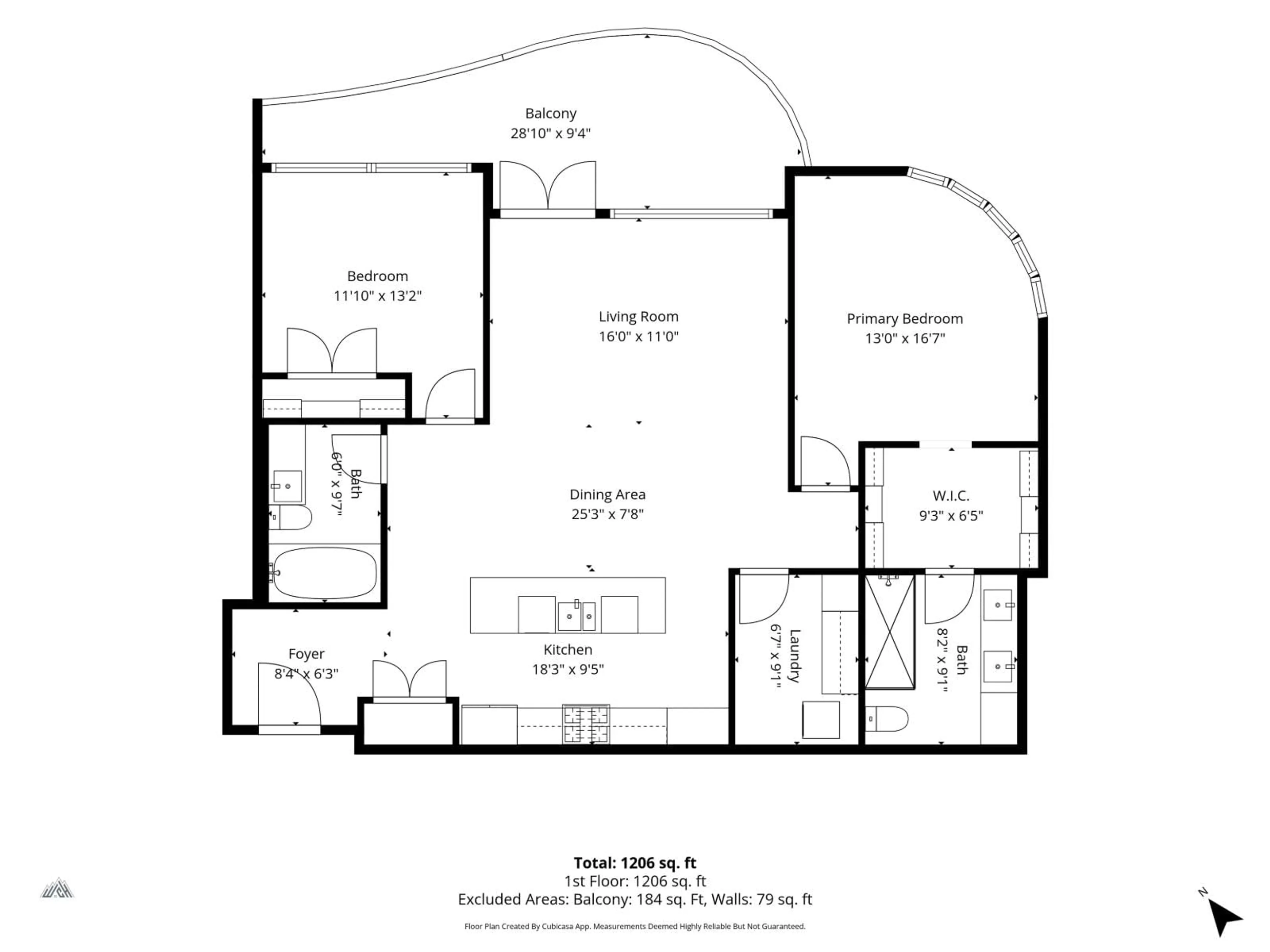 Floor plan for 304 - 20416 PARK AVENUE, Langley British Columbia V3A0N2