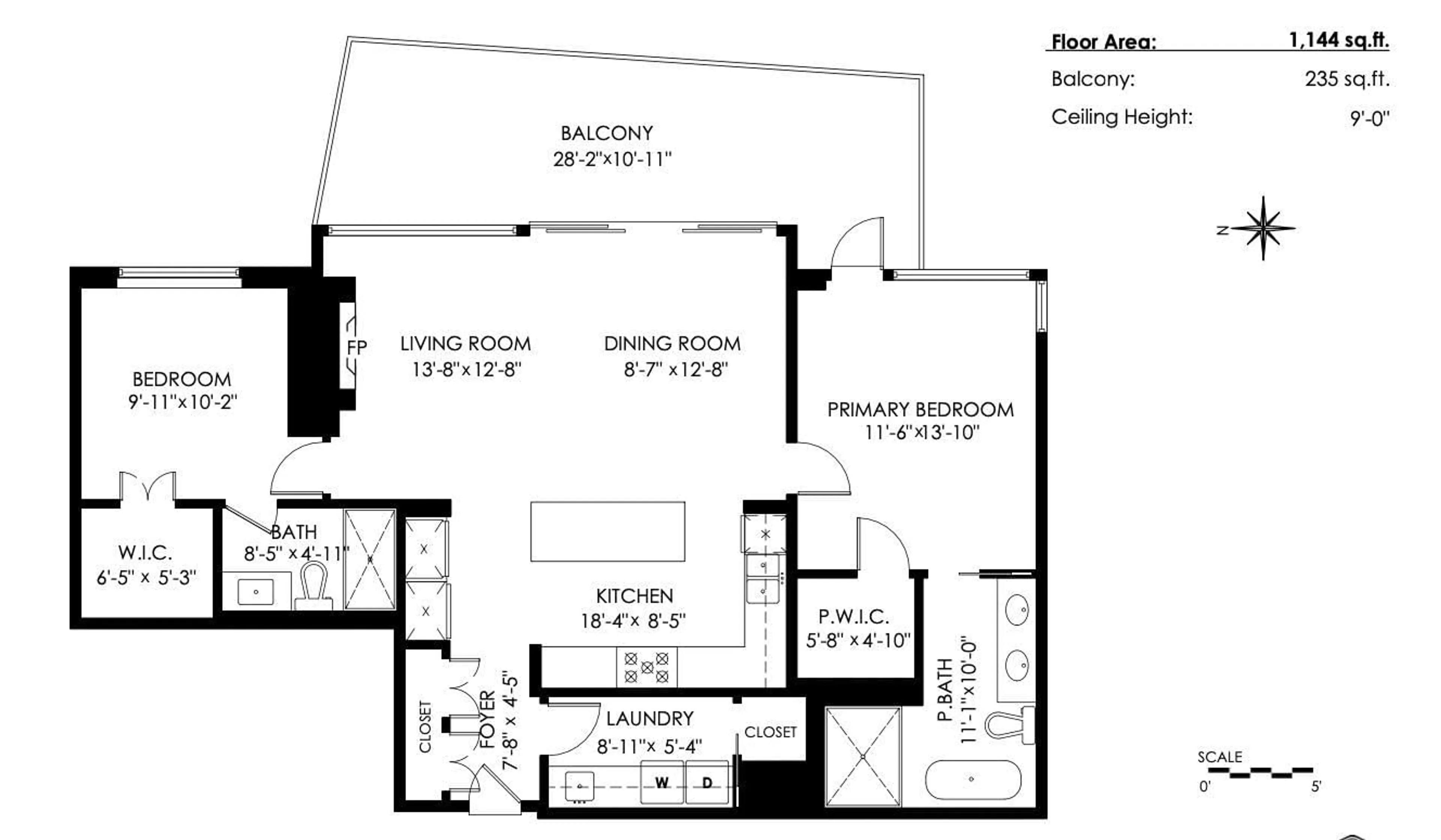 Floor plan for 603 - 1501 VIDAL STREET, White Rock British Columbia V4B0B5