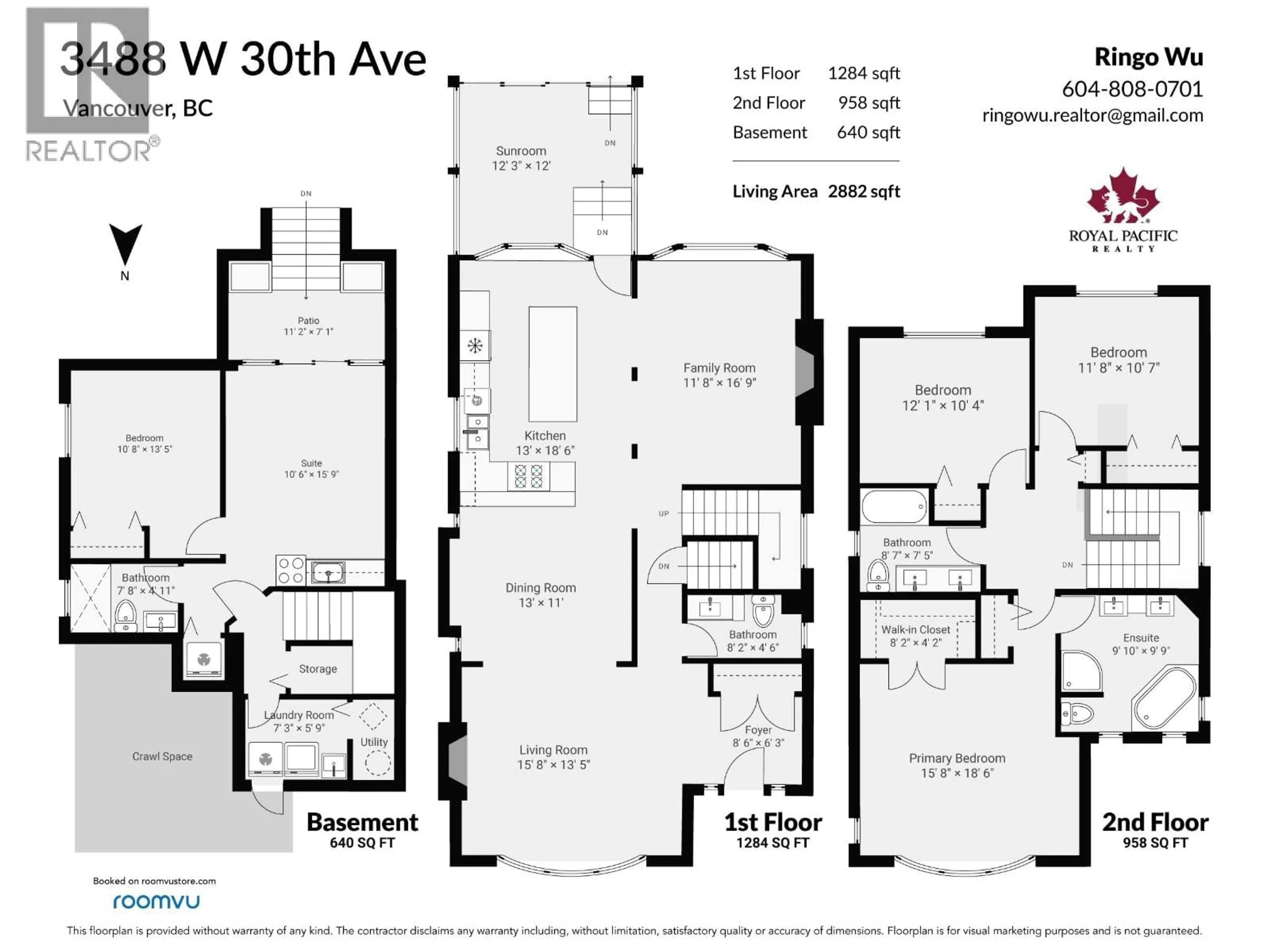Floor plan for 3488 30TH AVENUE, Vancouver British Columbia V6S1W4