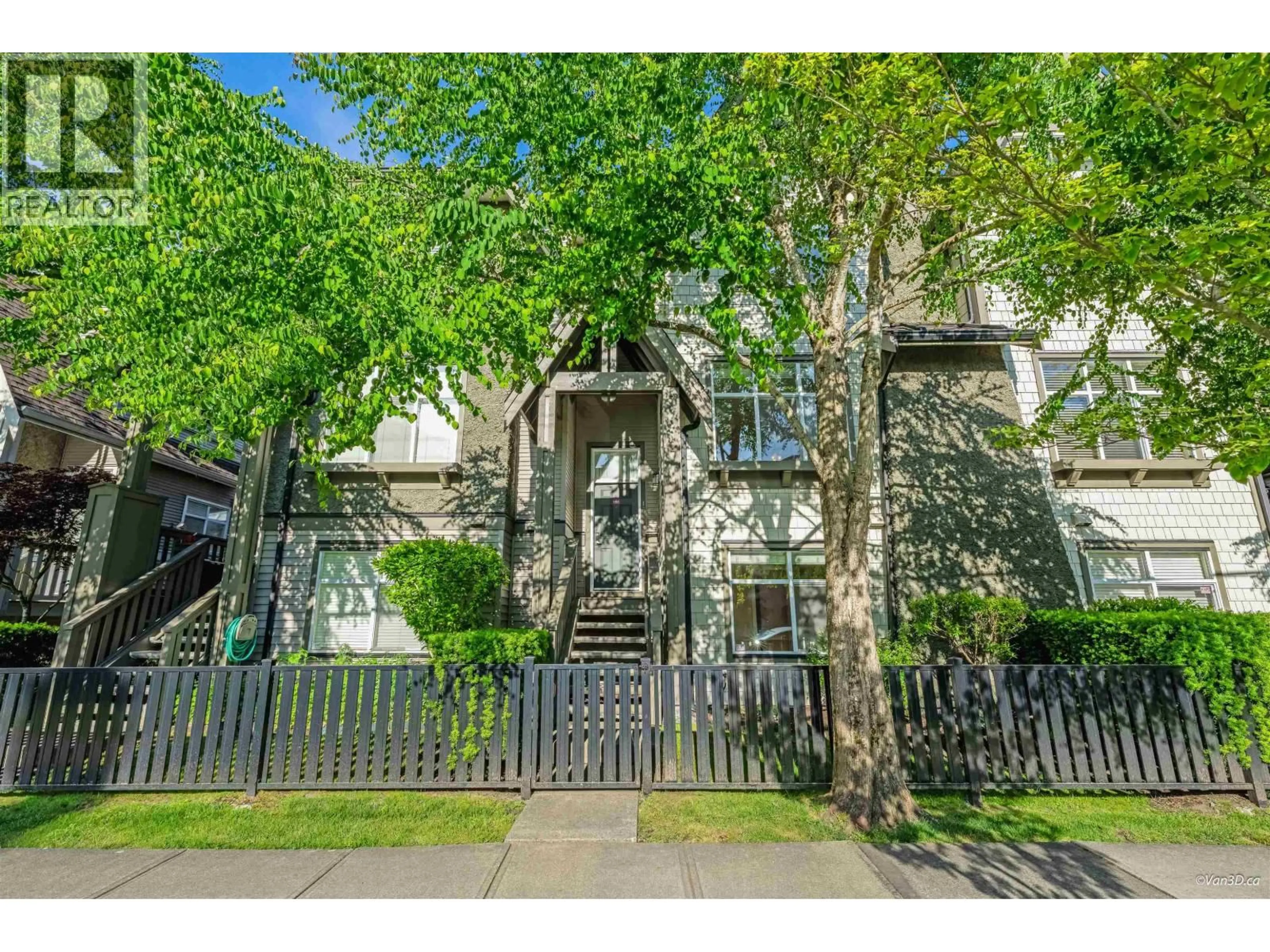 A pic from outside/outdoor area/front of a property/back of a property/a pic from drone, street for 13 - 7288 HEATHER STREET, Richmond British Columbia V6Y4L4