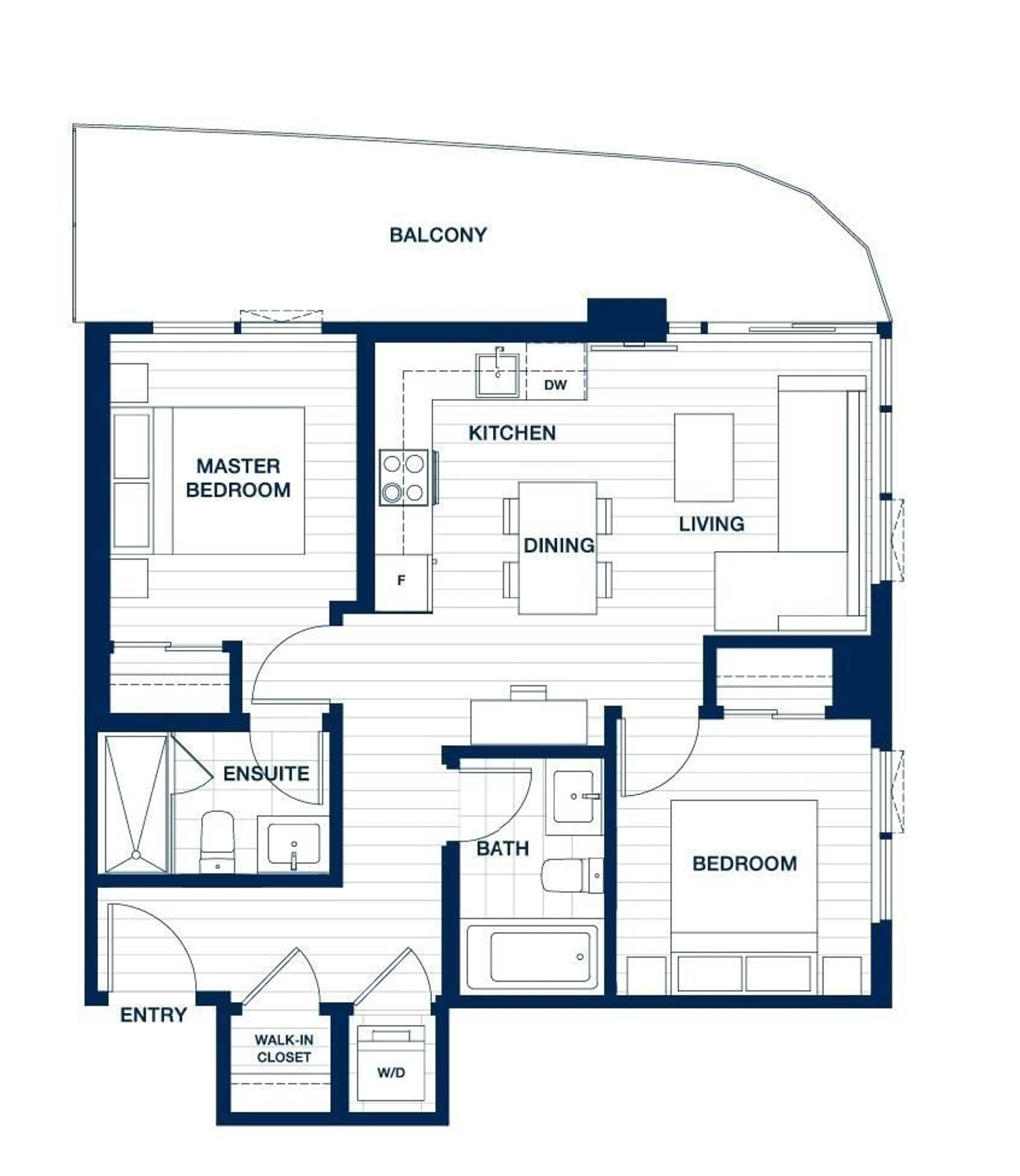 Floor plan for 1111 - 13685 102 AVENUE, Surrey British Columbia V3T1N7