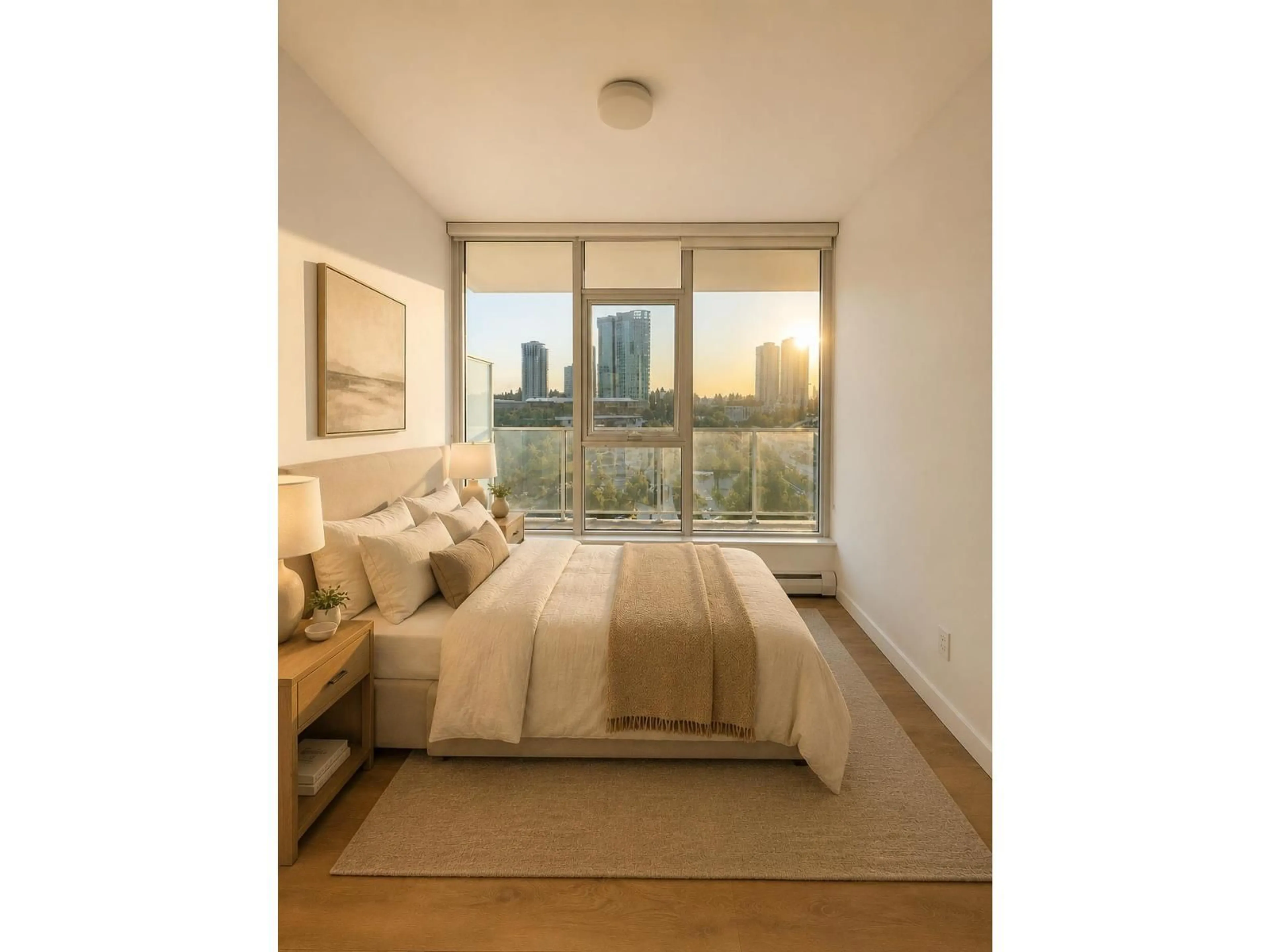 Bedroom with bed, unknown for 1111 - 13685 102 AVENUE, Surrey British Columbia V3T1N7