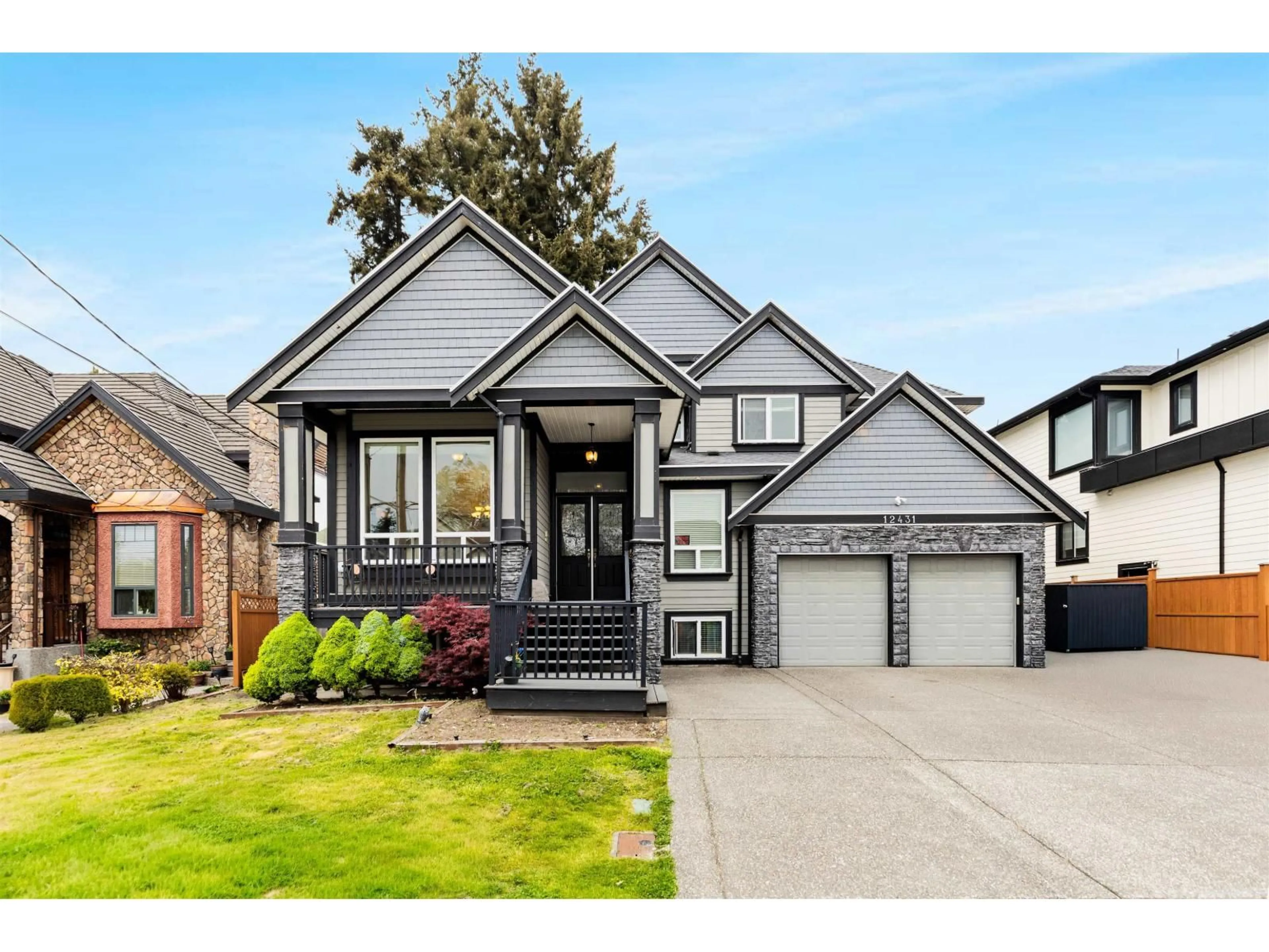 Home with brick exterior material, street for 12431 58A AVENUE, Surrey British Columbia V3X1X6