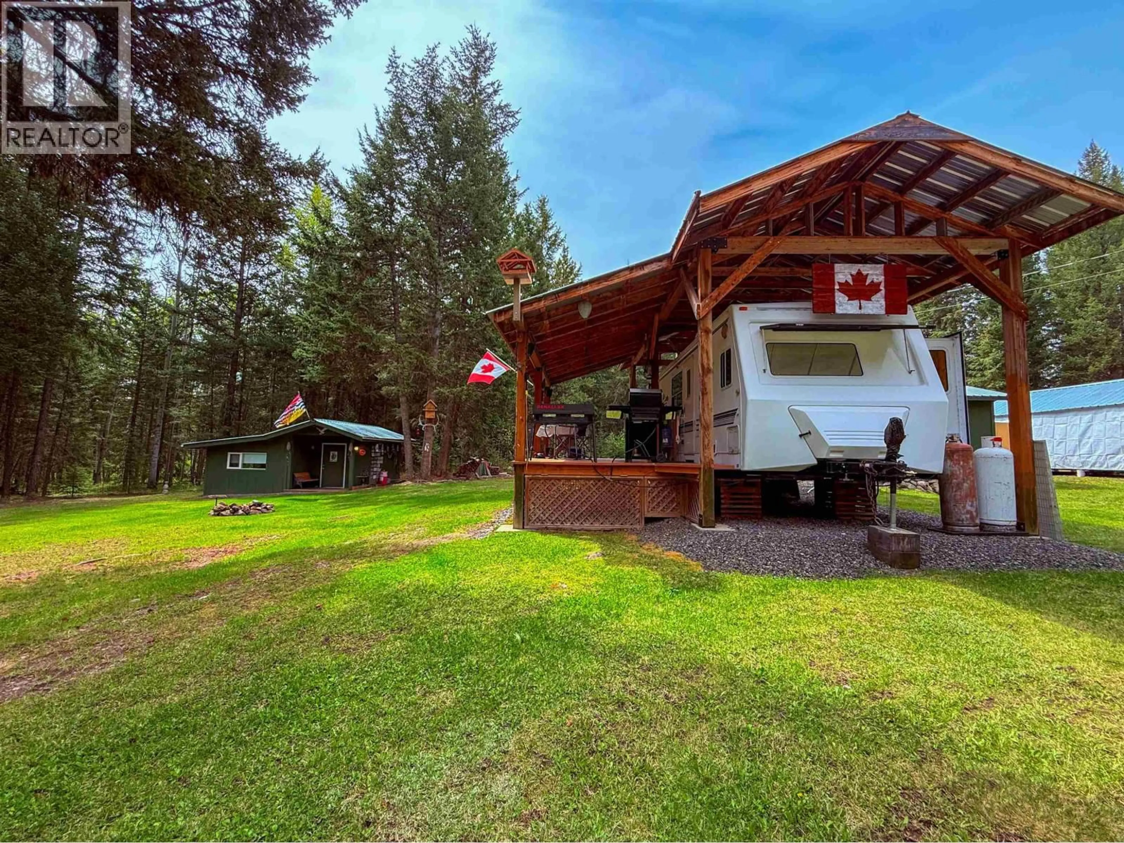 A pic from outside/outdoor area/front of a property/back of a property/a pic from drone, unknown for 7532 THOMAS POINT ROAD, Sheridan Lake British Columbia V0K1X1