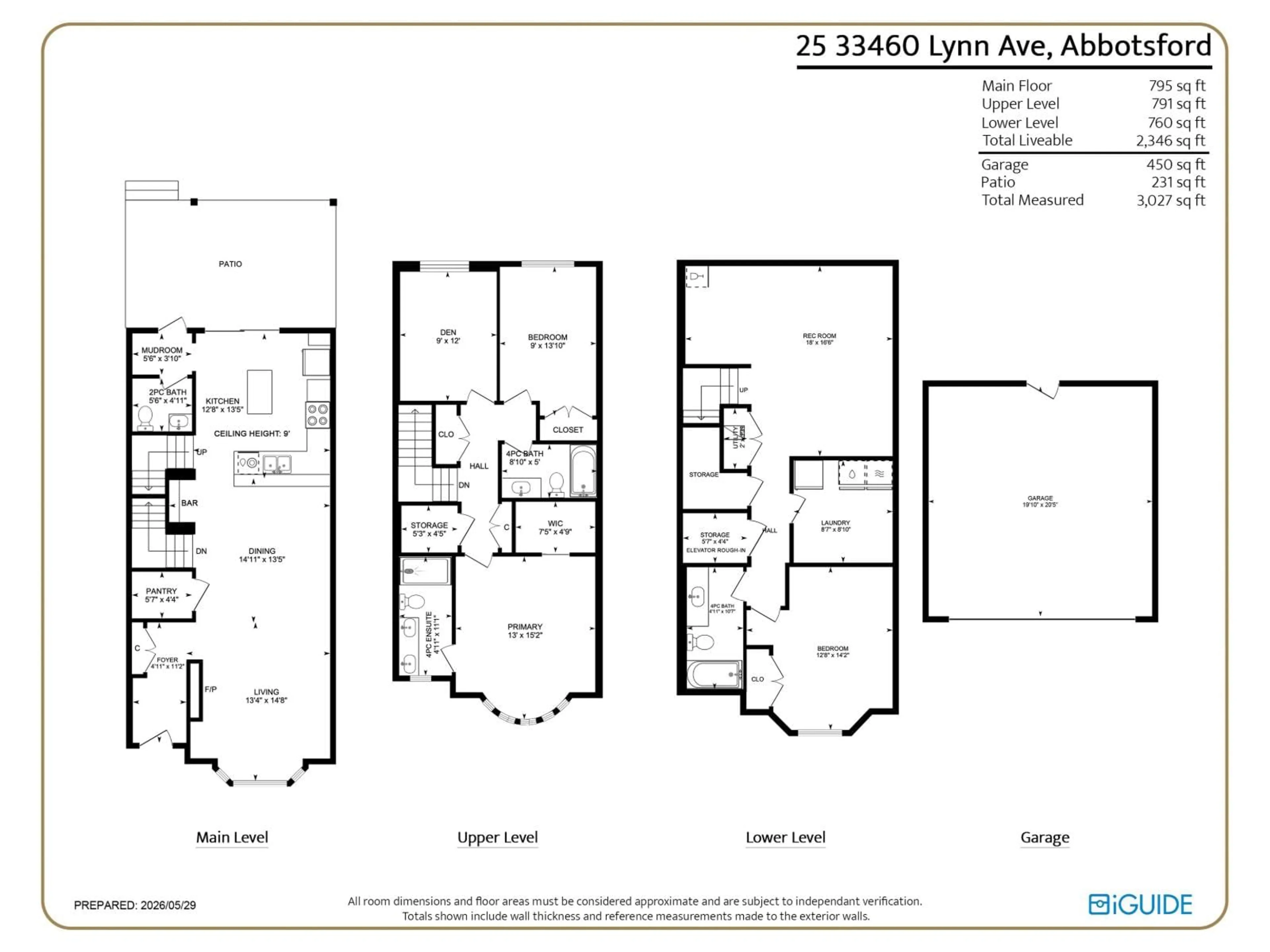 Floor plan for 25 - 33460 LYNN AVENUE, Abbotsford British Columbia V2S0H6