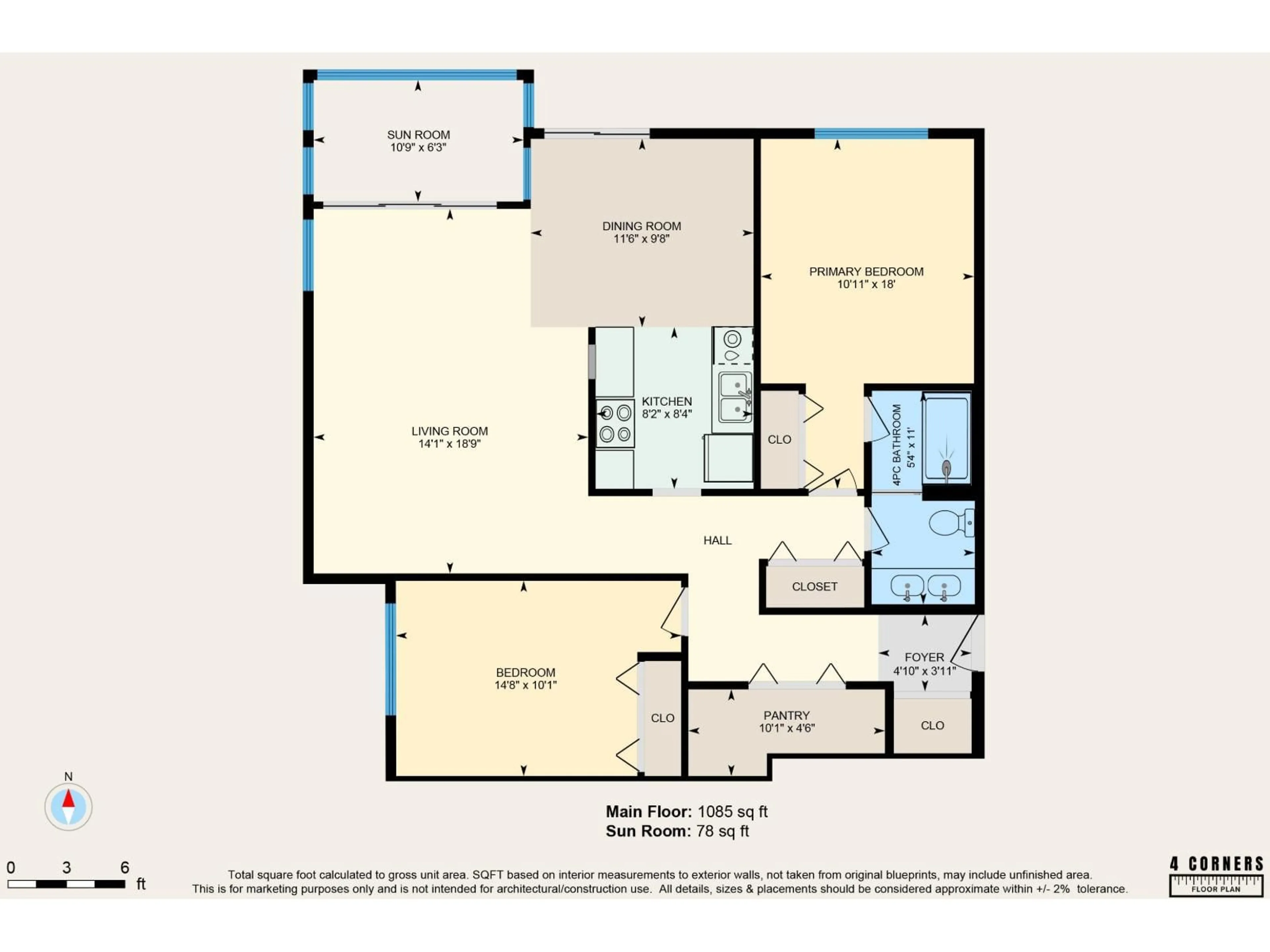 Floor plan for 203 - 1390 MERKLIN STREET, White Rock British Columbia V4B4C1