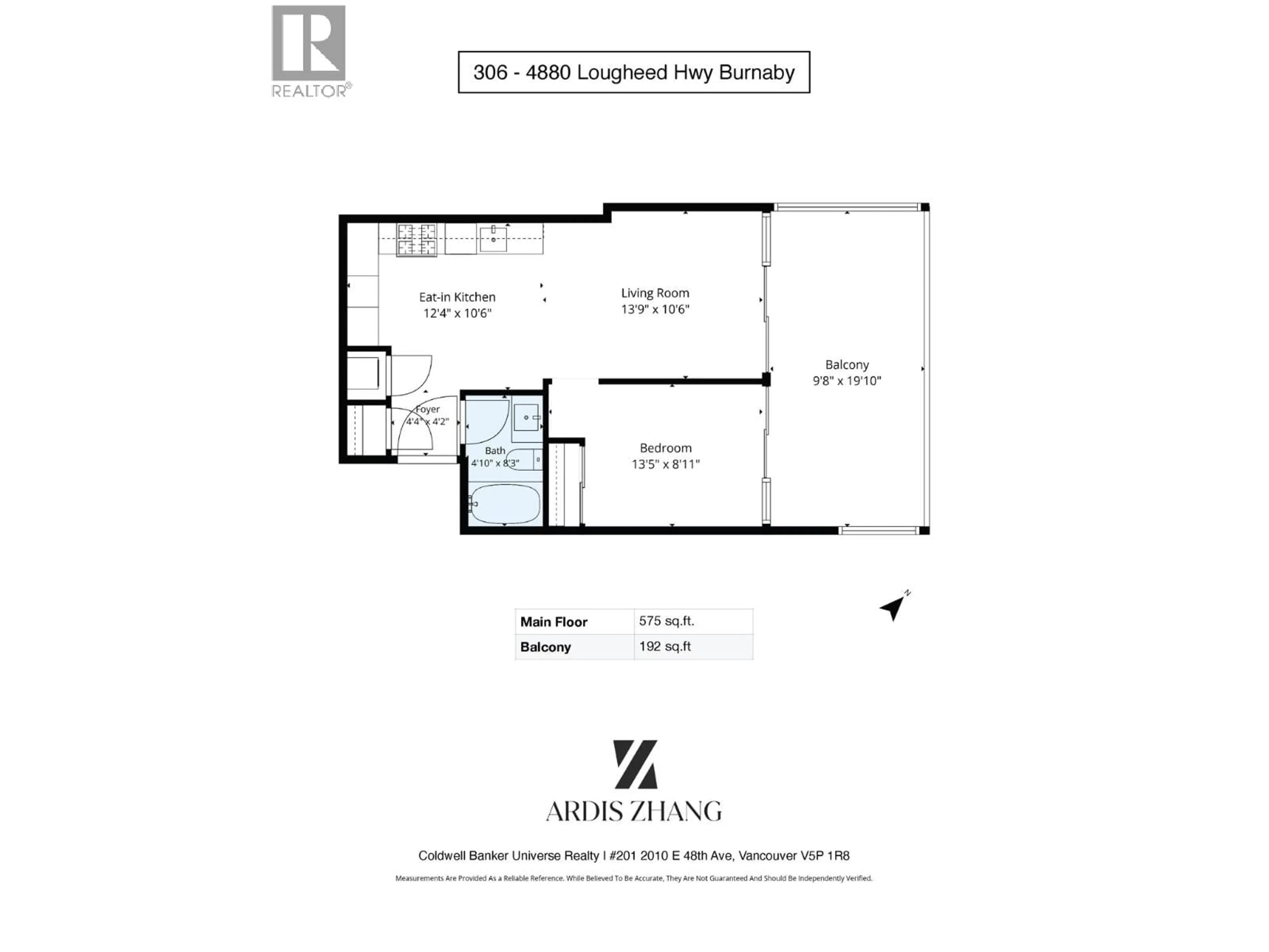 Floor plan for 306 - 4880 LOUGHEED HIGHWAY, Burnaby British Columbia V5C0N1