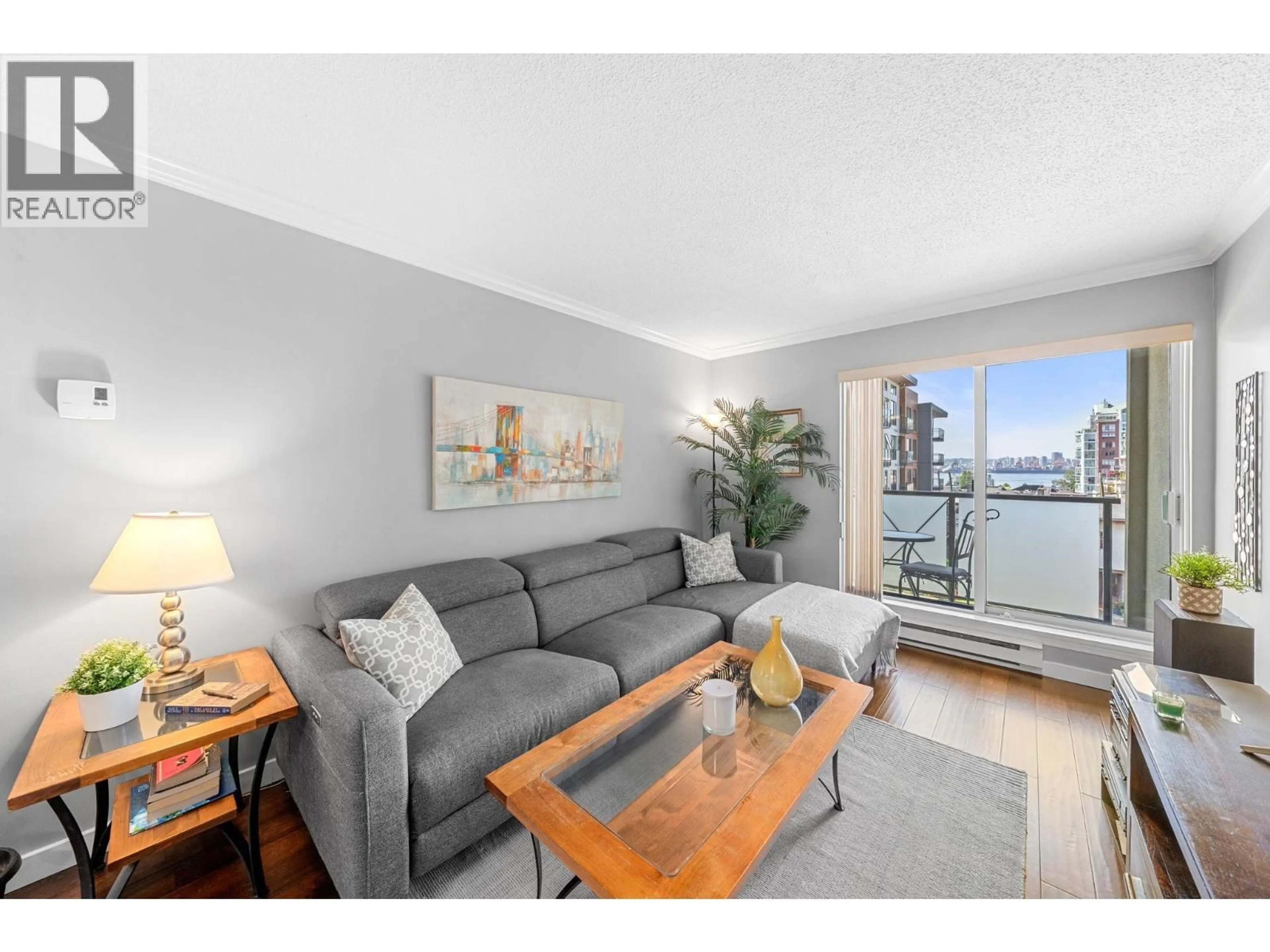 Living room with furniture, unknown for 302 - 140 4TH STREET, North Vancouver British Columbia V7L4R1