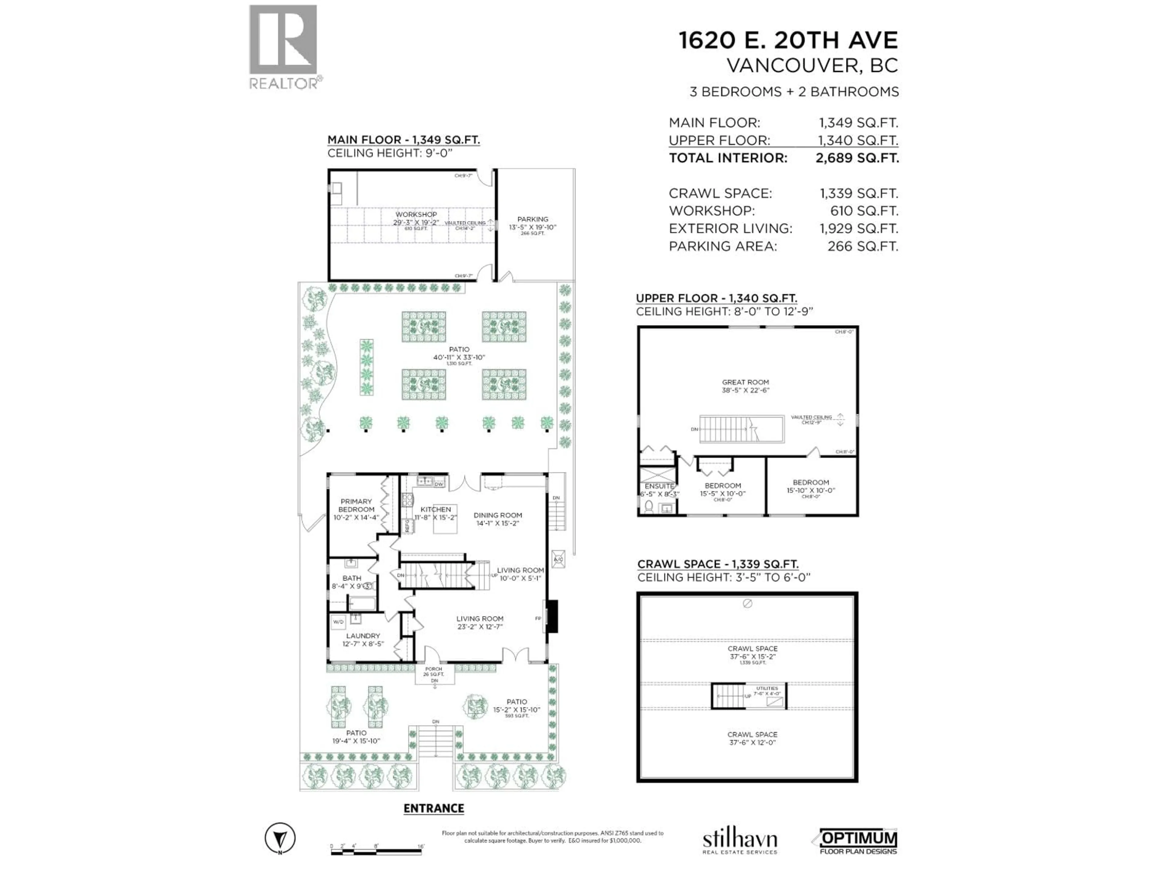 Floor plan for 1620 20TH AVENUE, Vancouver British Columbia V5N2K8
