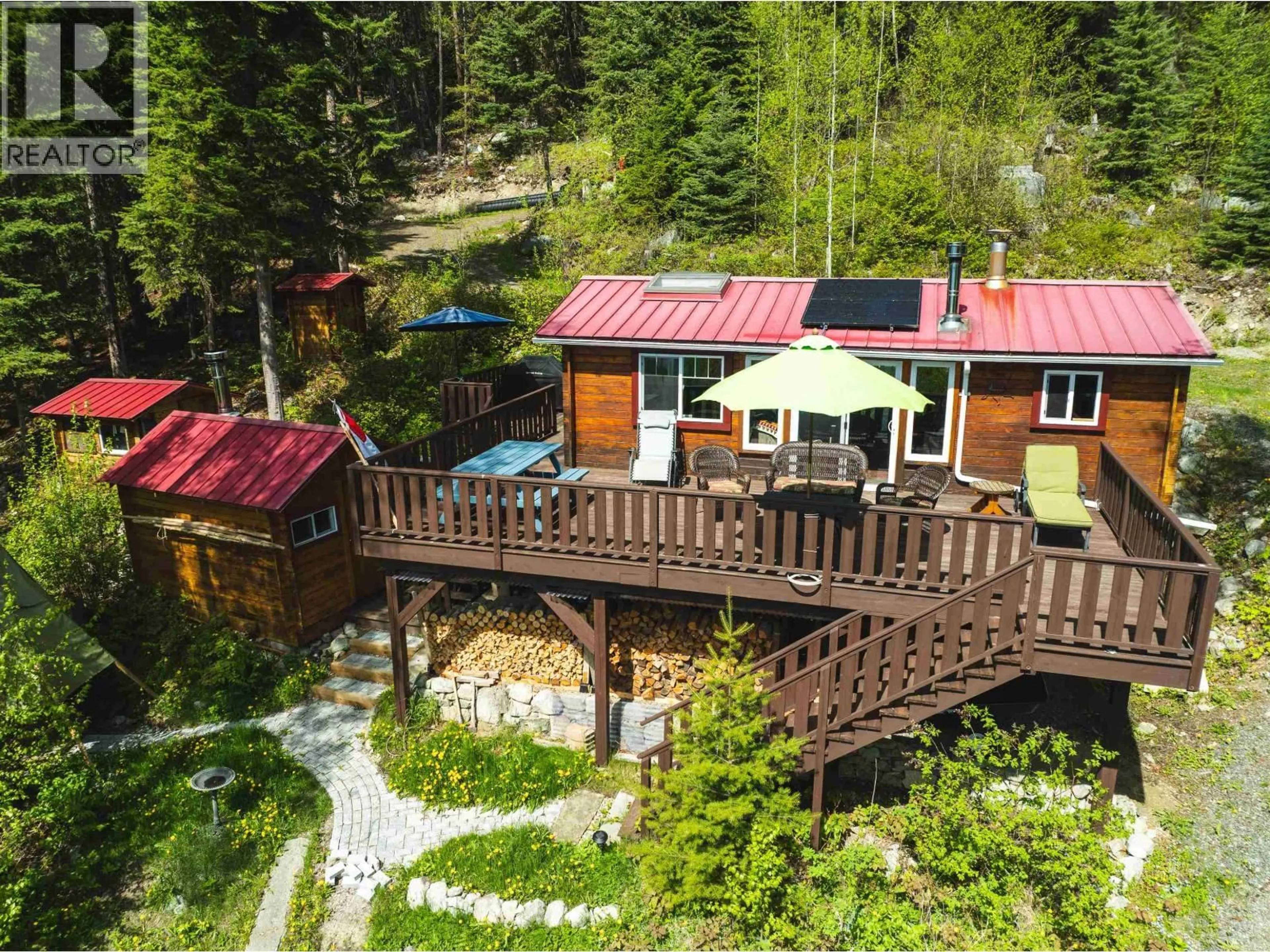 A pic from outside/outdoor area/front of a property/back of a property/a pic from drone, unknown for 4384 BIRCH LAKE DUMP ROAD, Bridge Lake British Columbia V0K1E0