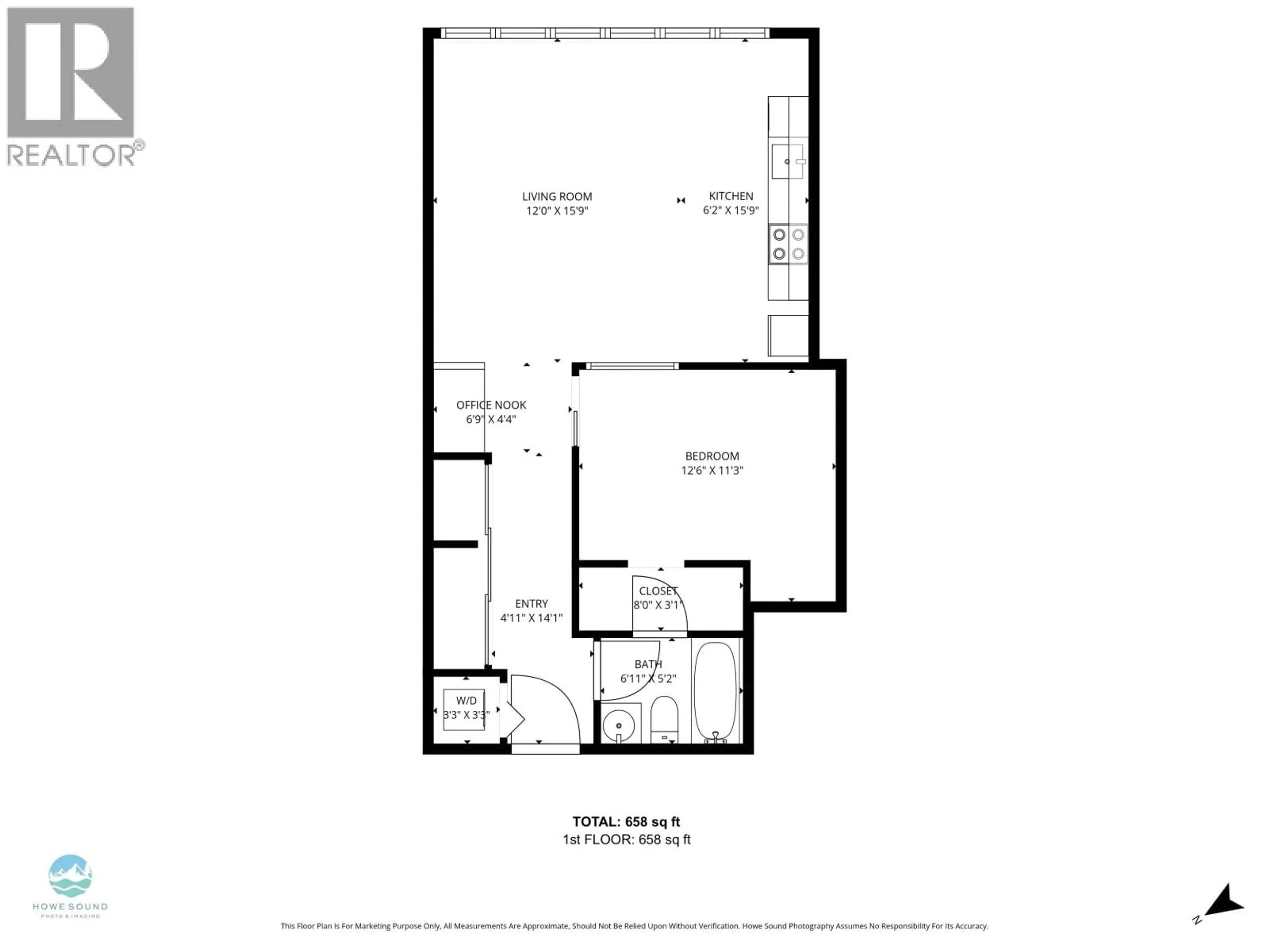 Floor plan for 308 - 37841 CLEVELAND AVENUE, Squamish British Columbia V8B0S8