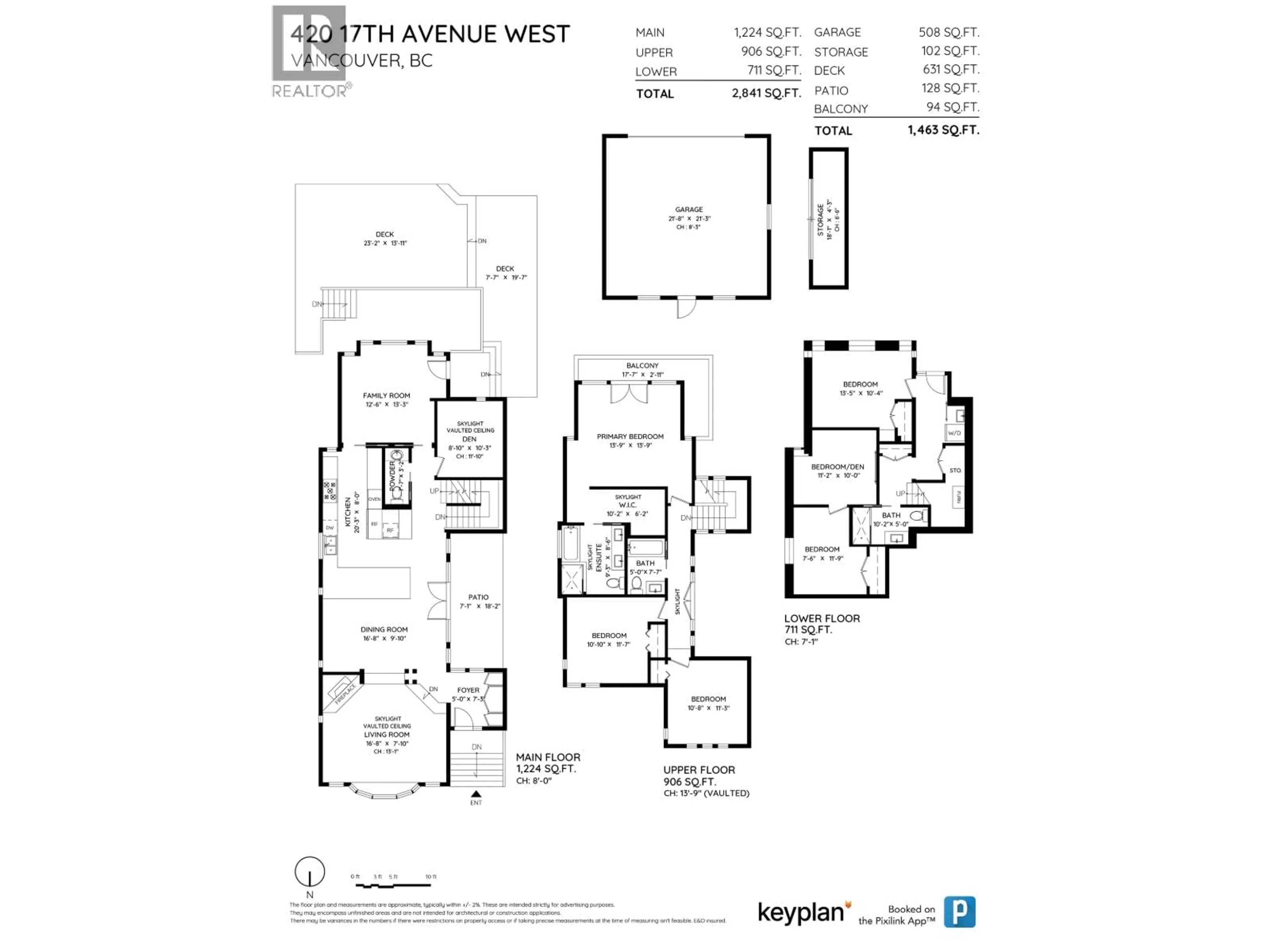 Floor plan for 420 17TH AVENUE, Vancouver British Columbia V5Y2A2