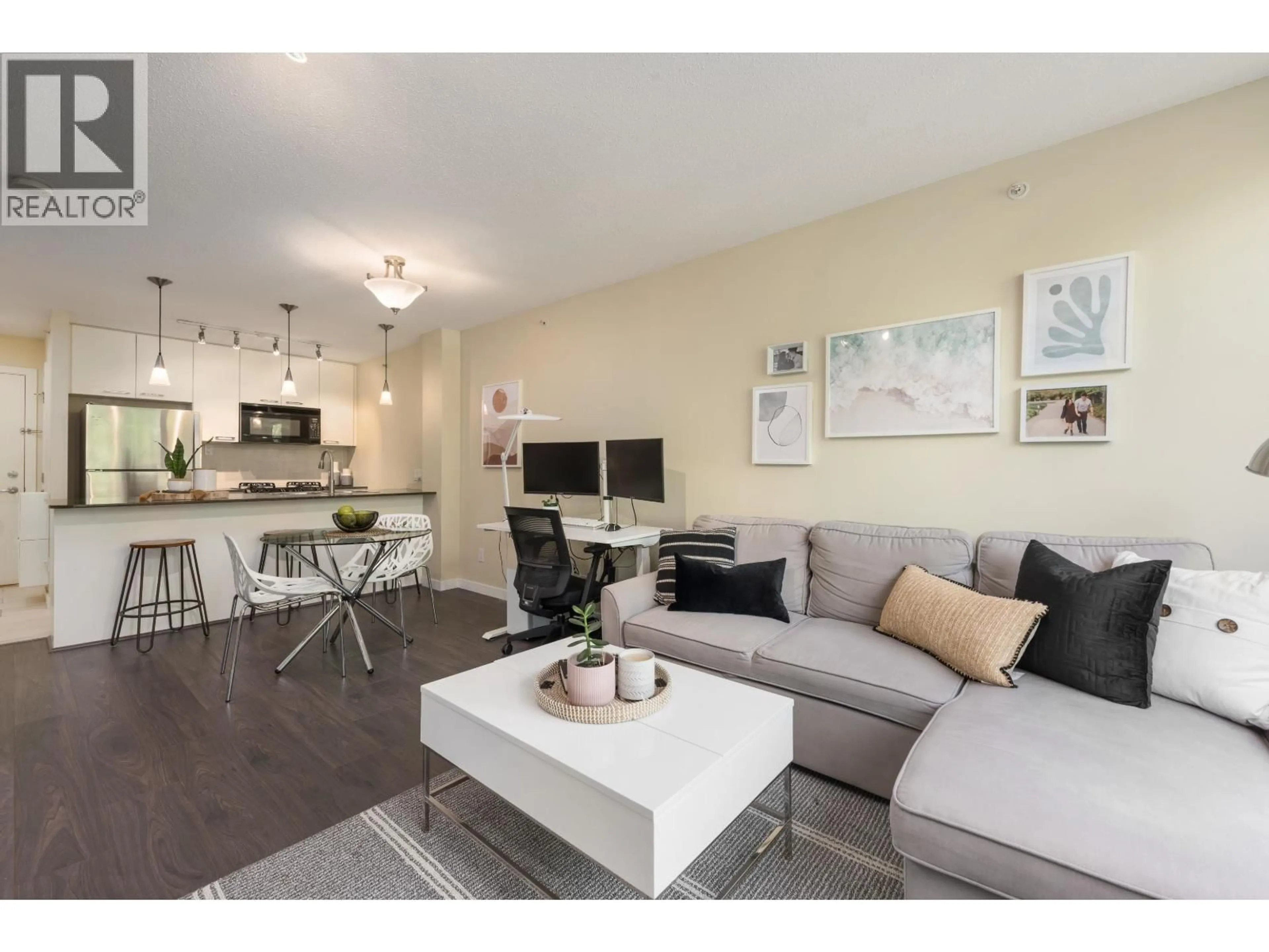Living room with furniture, unknown for 312 - 7138 COLLIER STREET, Burnaby British Columbia V5E0A2