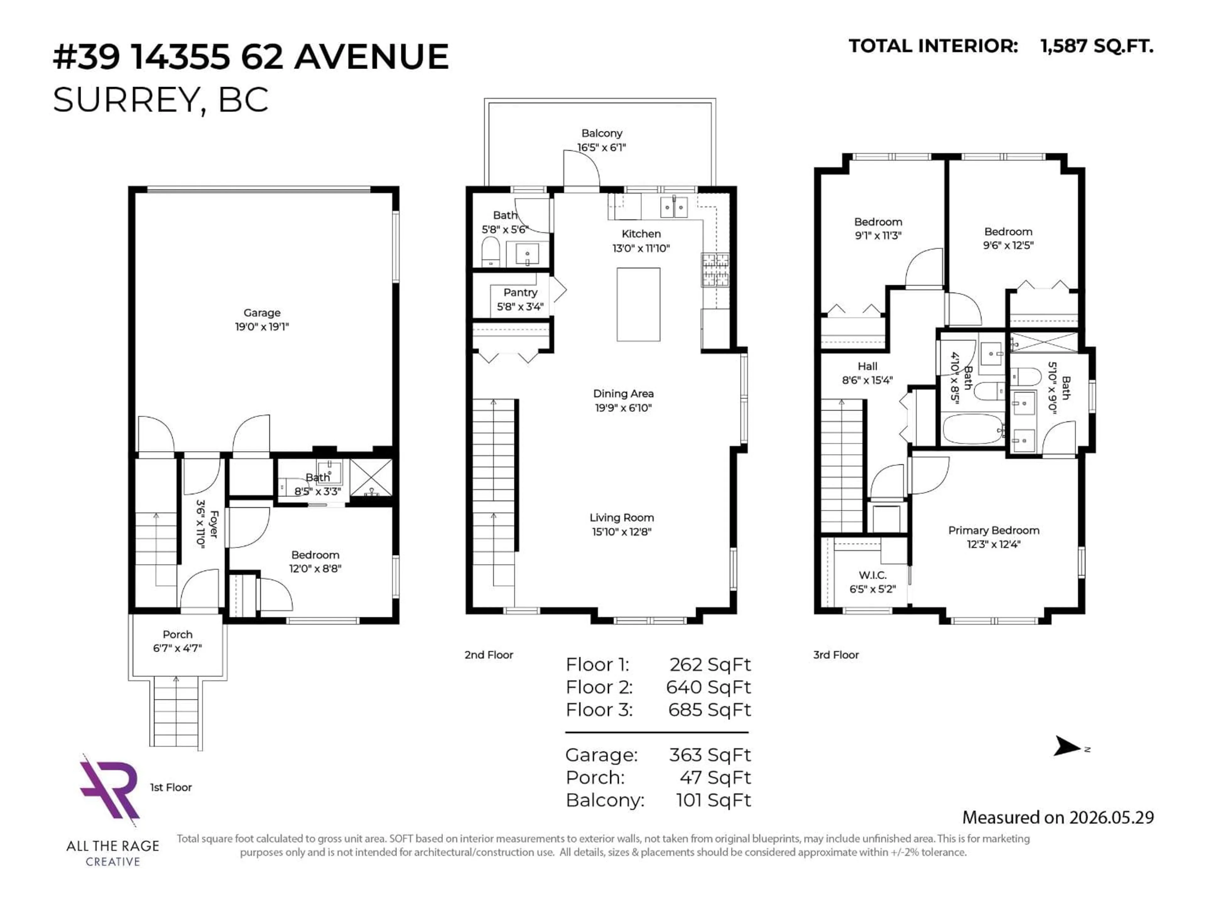 Floor plan for 39 - 14355 62 AVENUE, Surrey British Columbia V3X0K6