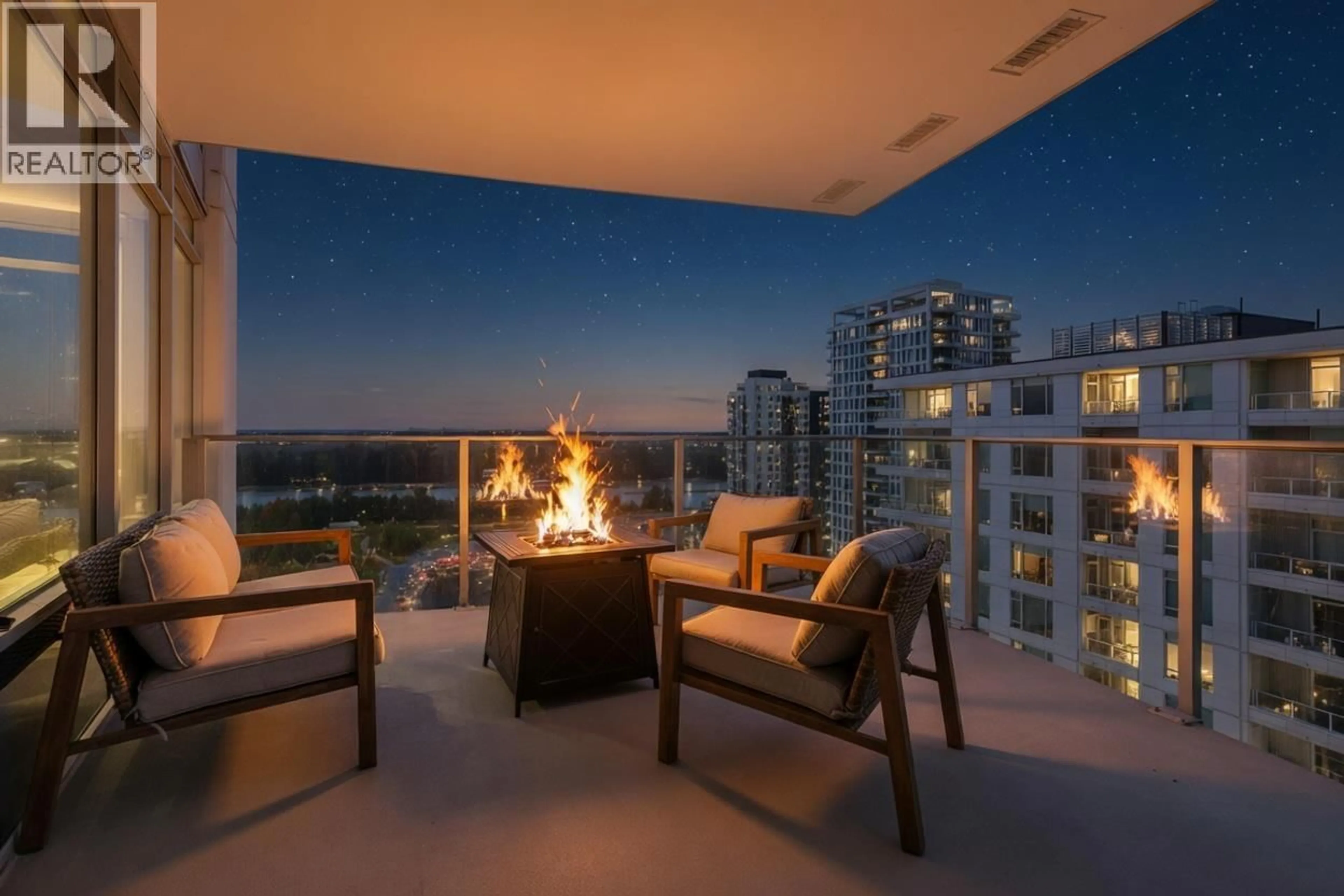 Patio, water/lake/river/ocean view for 2107 - 8538 RIVER DISTRICT CROSSING, Vancouver British Columbia V5S0C9