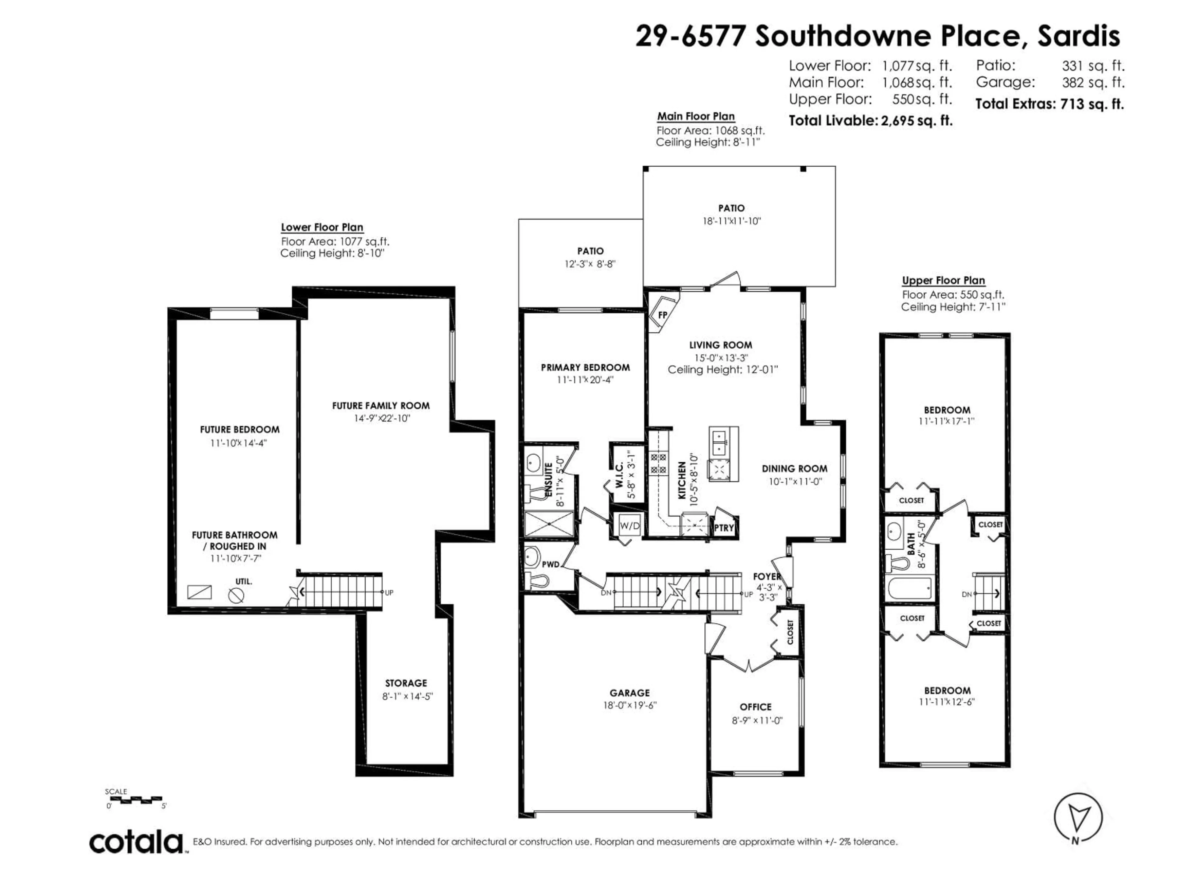 Floor plan for 29 - 6577 SOUTHDOWNE PLACE, Chilliwack British Columbia V2R0H4