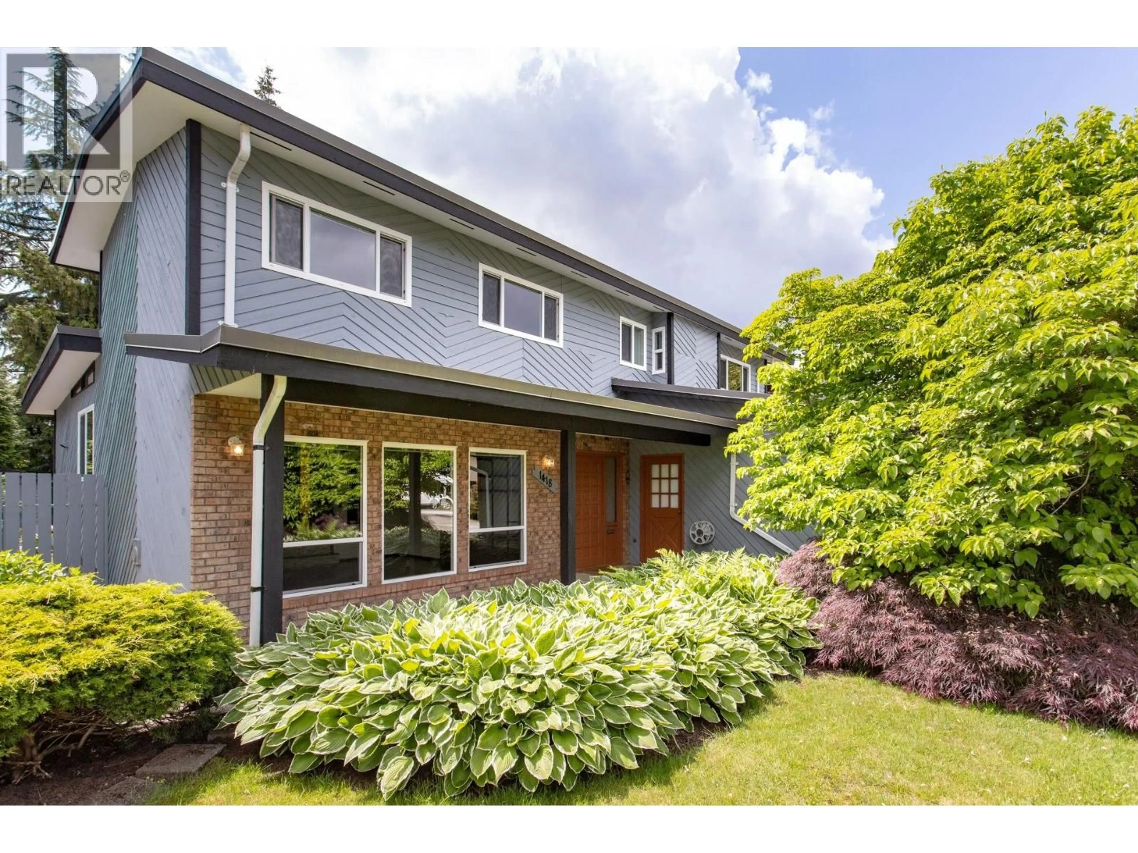 Home with brick exterior material, street for 1418 GROVER AVENUE, Coquitlam British Columbia V3J3G2