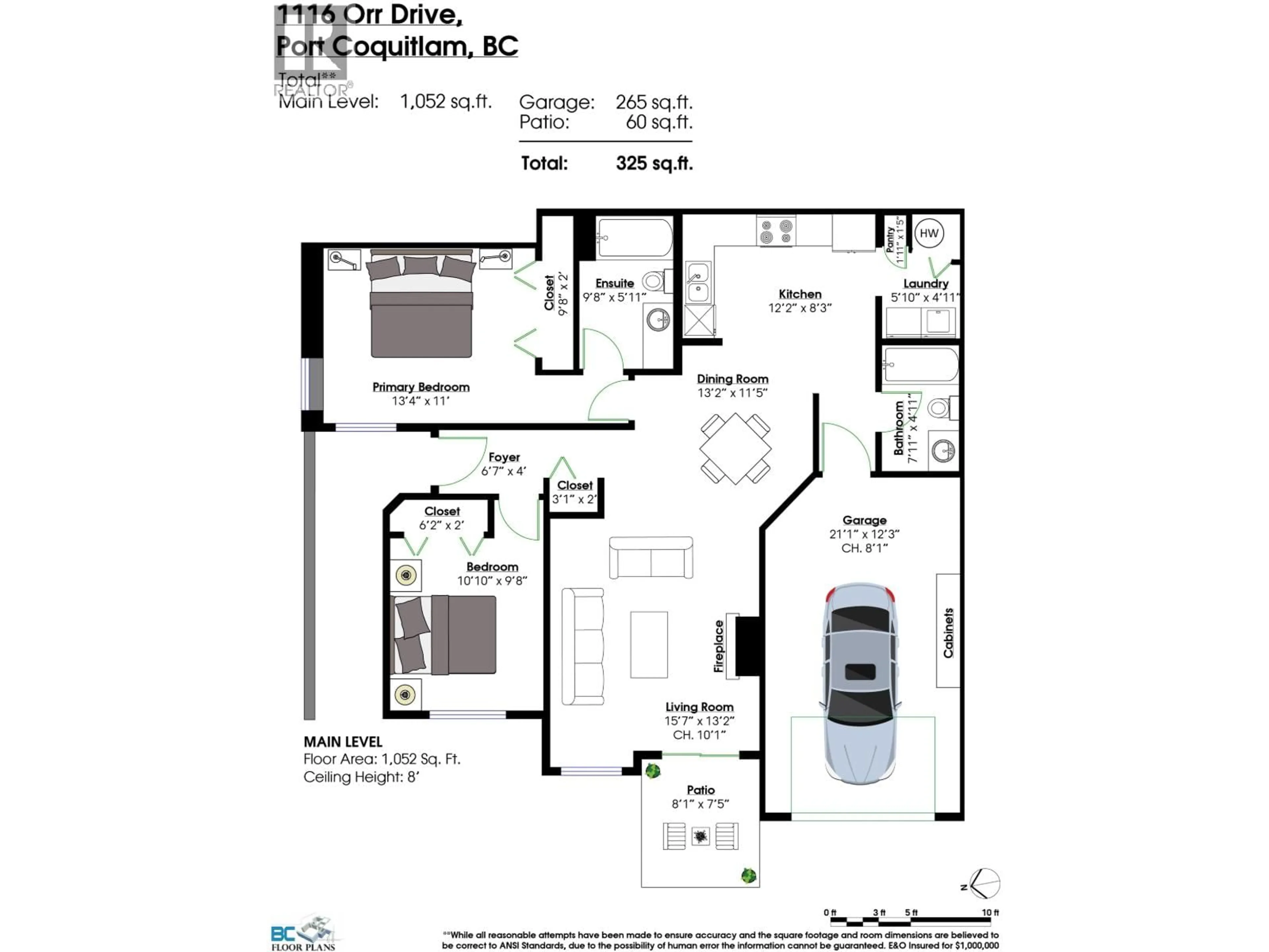 Floor plan for 1116 ORR DRIVE, Port Coquitlam British Columbia V3C6H2