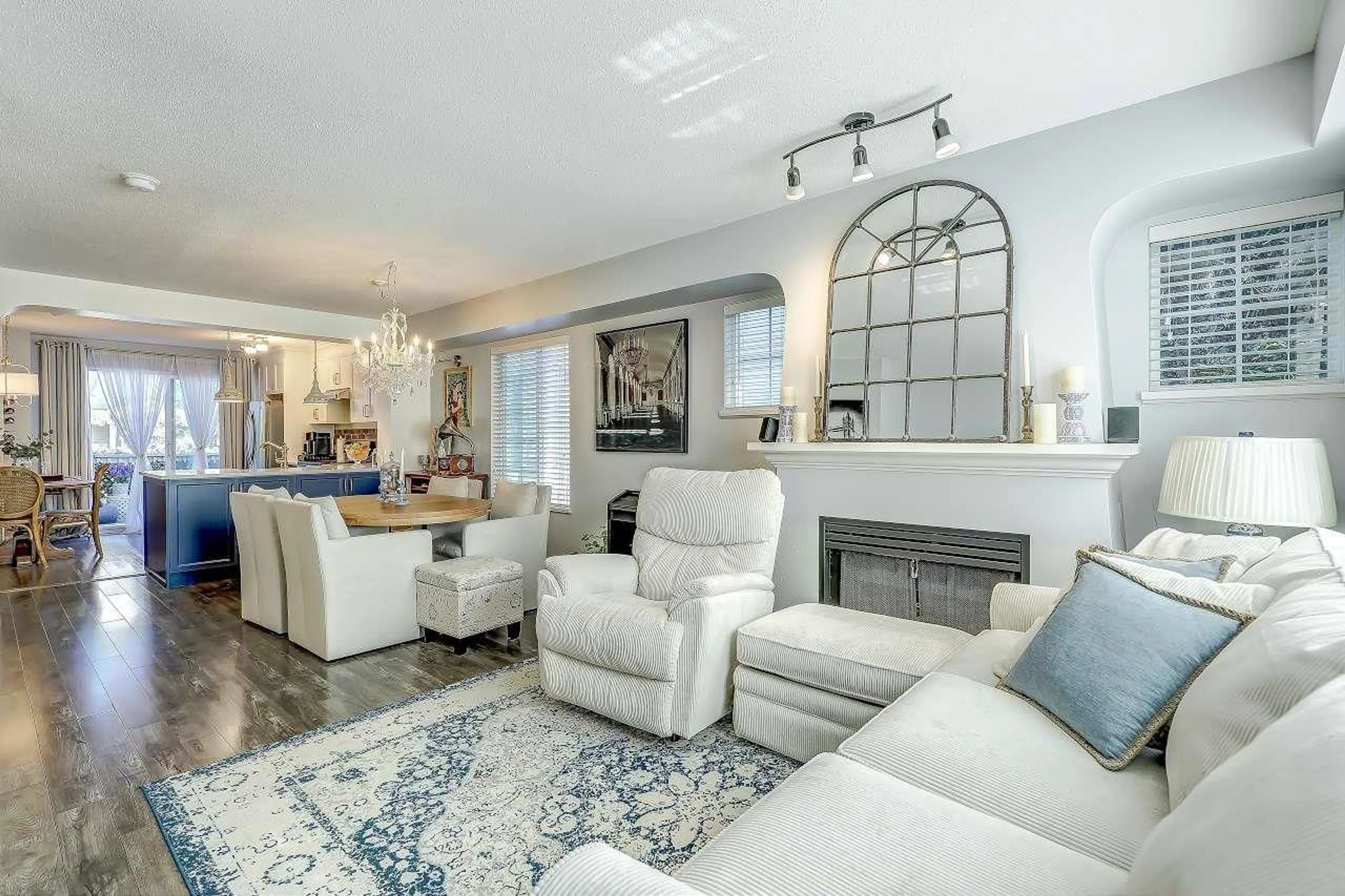 Living room with furniture, ceramic/tile floor for 57 - 8775 161 STREET, Surrey British Columbia V4N5G3