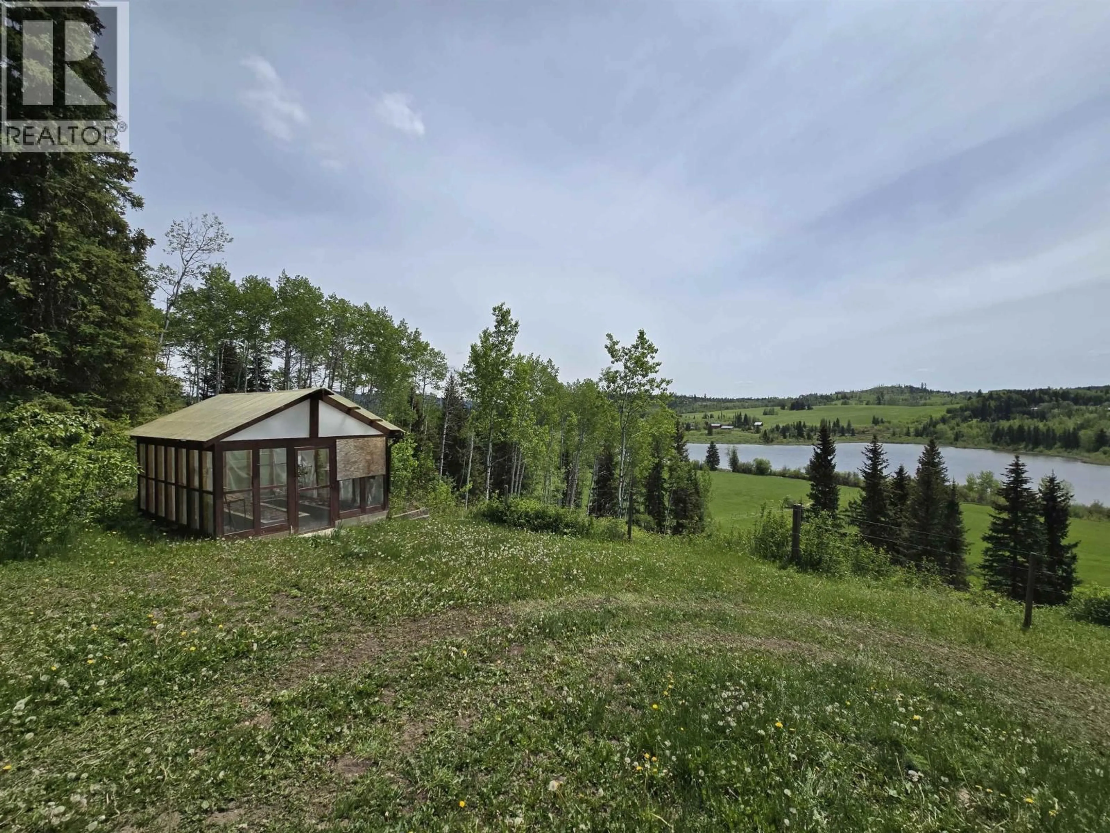 A pic from outside/outdoor area/front of a property/back of a property/a pic from drone, water/lake/river/ocean view for 8262 WILSON LAKE ROAD, Bridge Lake British Columbia V0K1X2