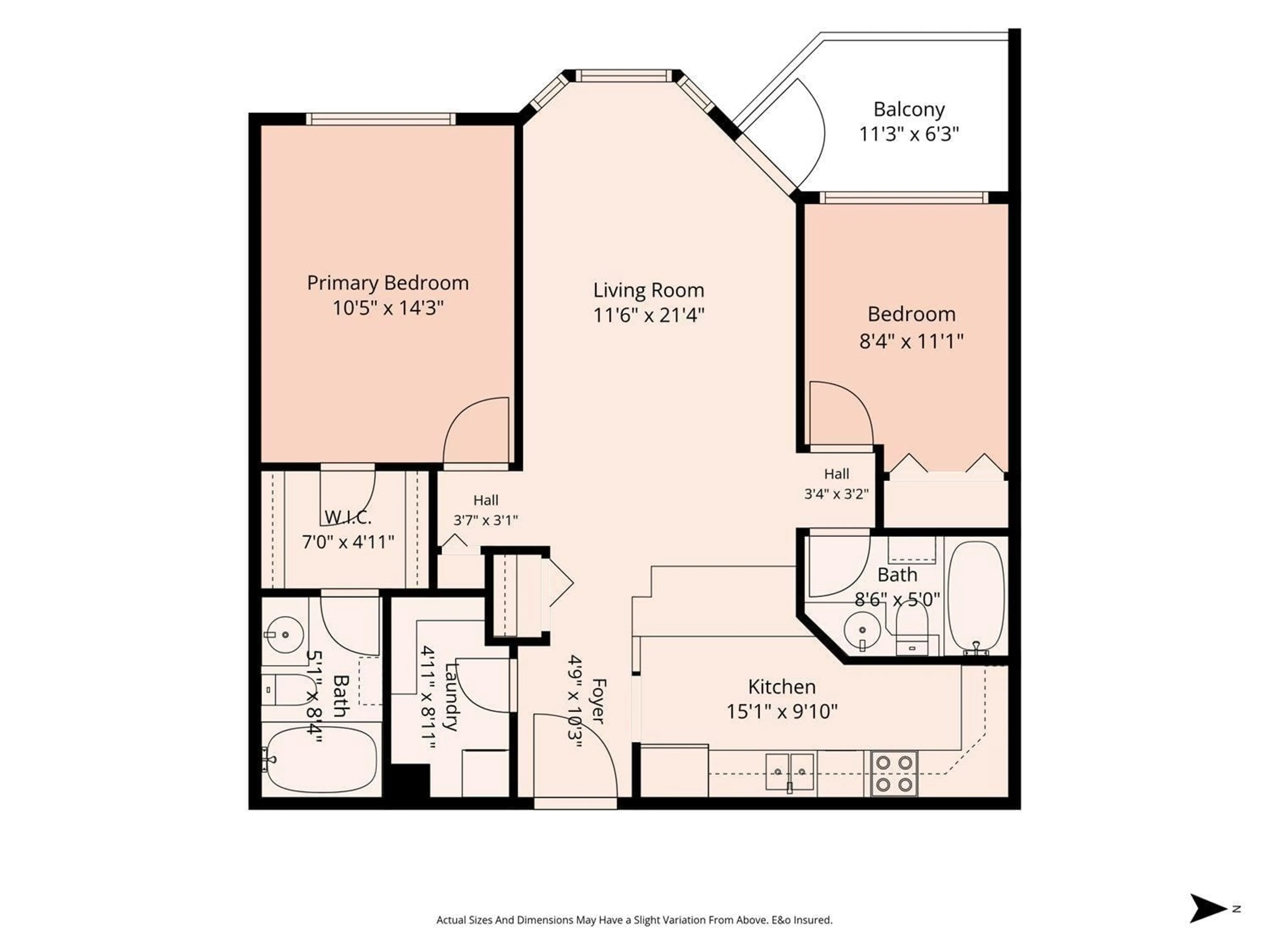 Floor plan for 206 - 33165 OLD YALE ROAD, Abbotsford British Columbia V2S2J4
