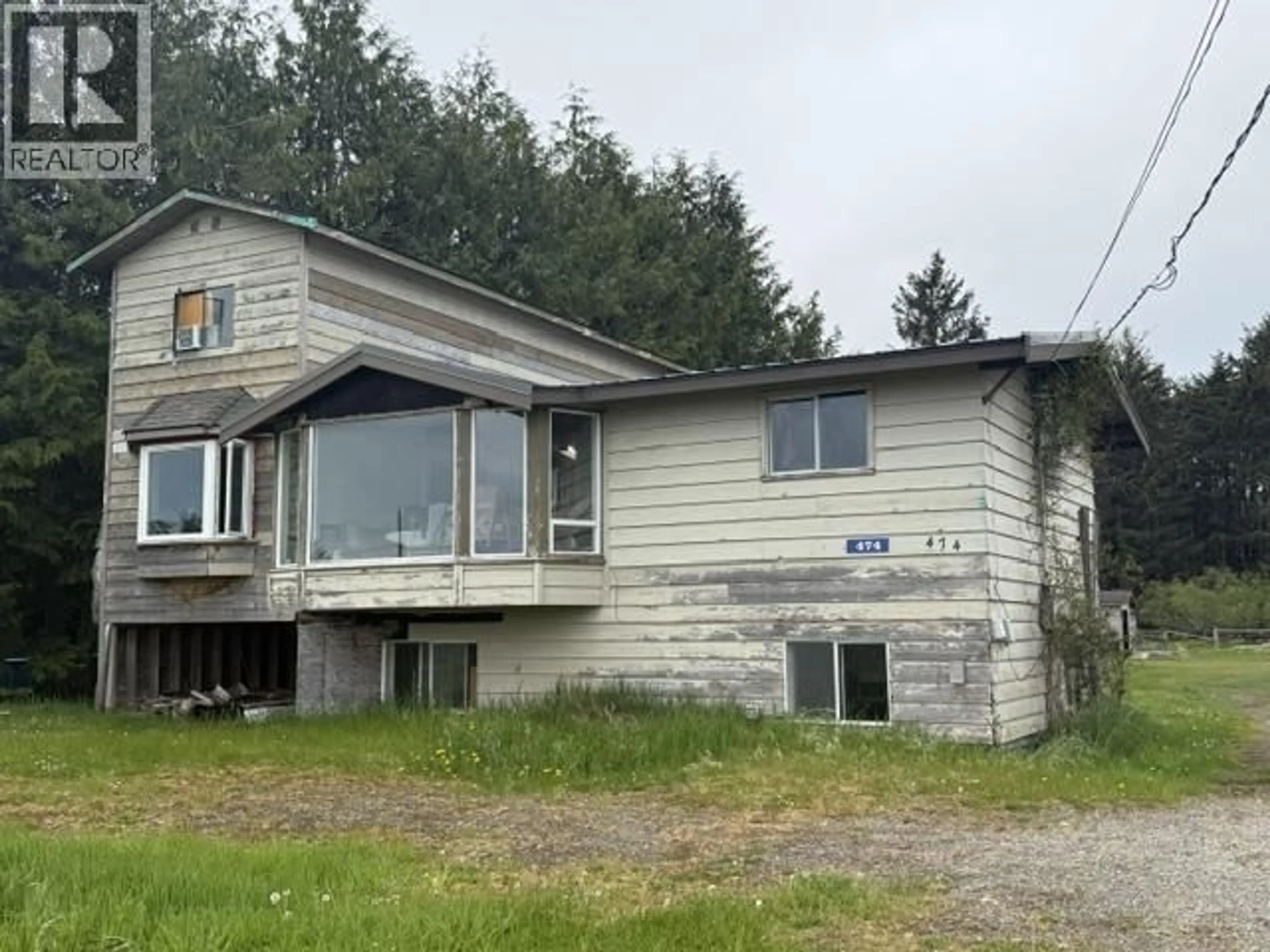 A pic from outside/outdoor area/front of a property/back of a property/a pic from drone, building for 474 COPPER BAY ROAD, Skidegate/Sandspit British Columbia V0T1T0