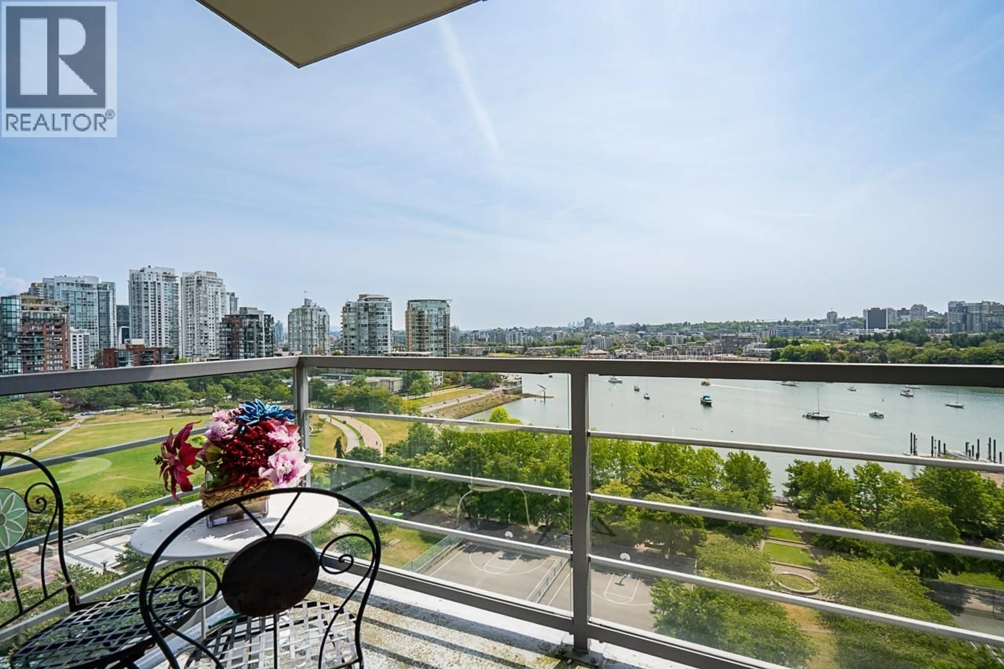 Balcony in the apartment, water/lake/river/ocean view for 1502 - 1483 HOMER STREET, Vancouver British Columbia V6Z3C7