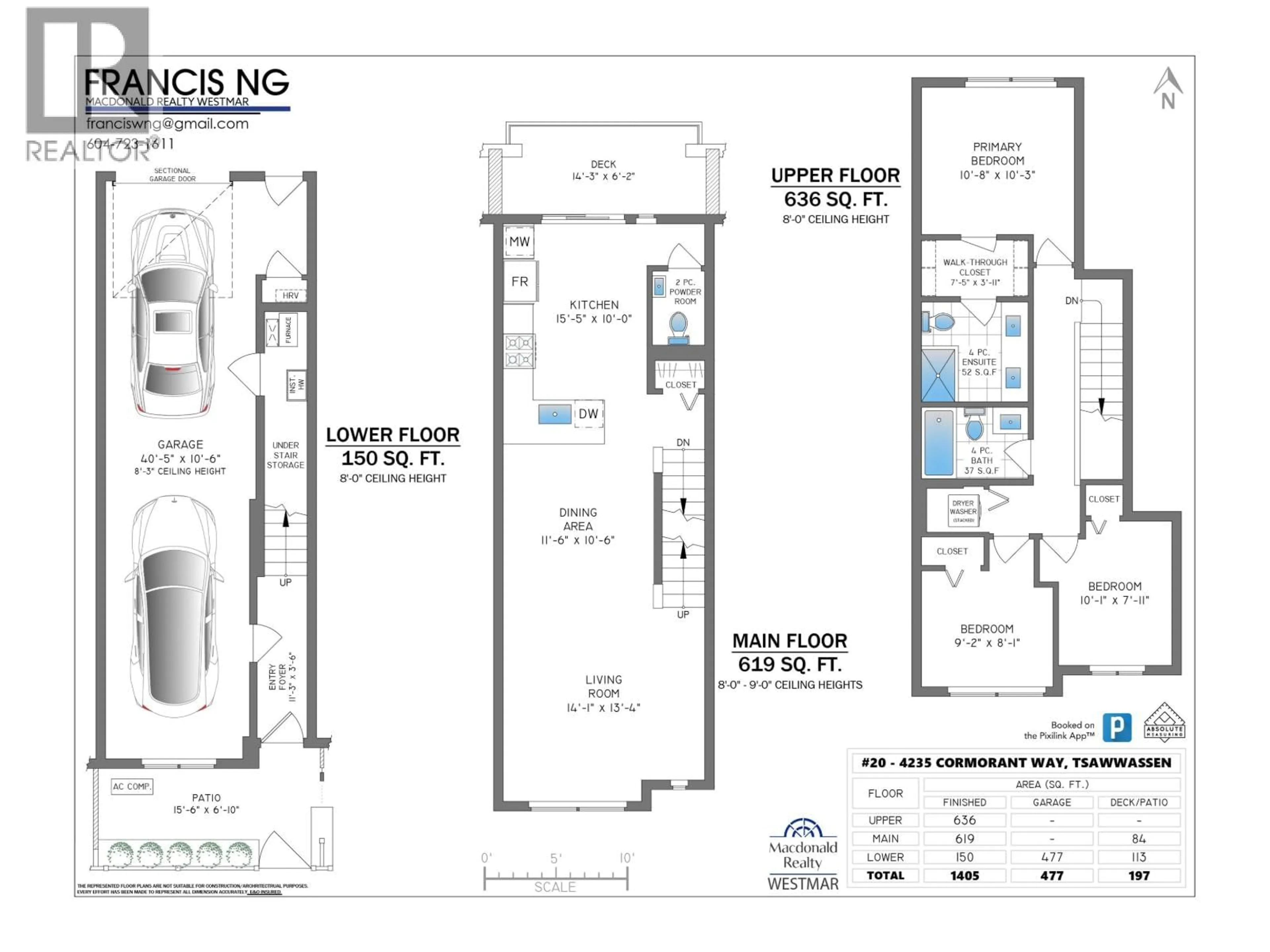 Floor plan for 20 - 4235 CORMORANT WAY, Tsawwassen British Columbia V4M0G7