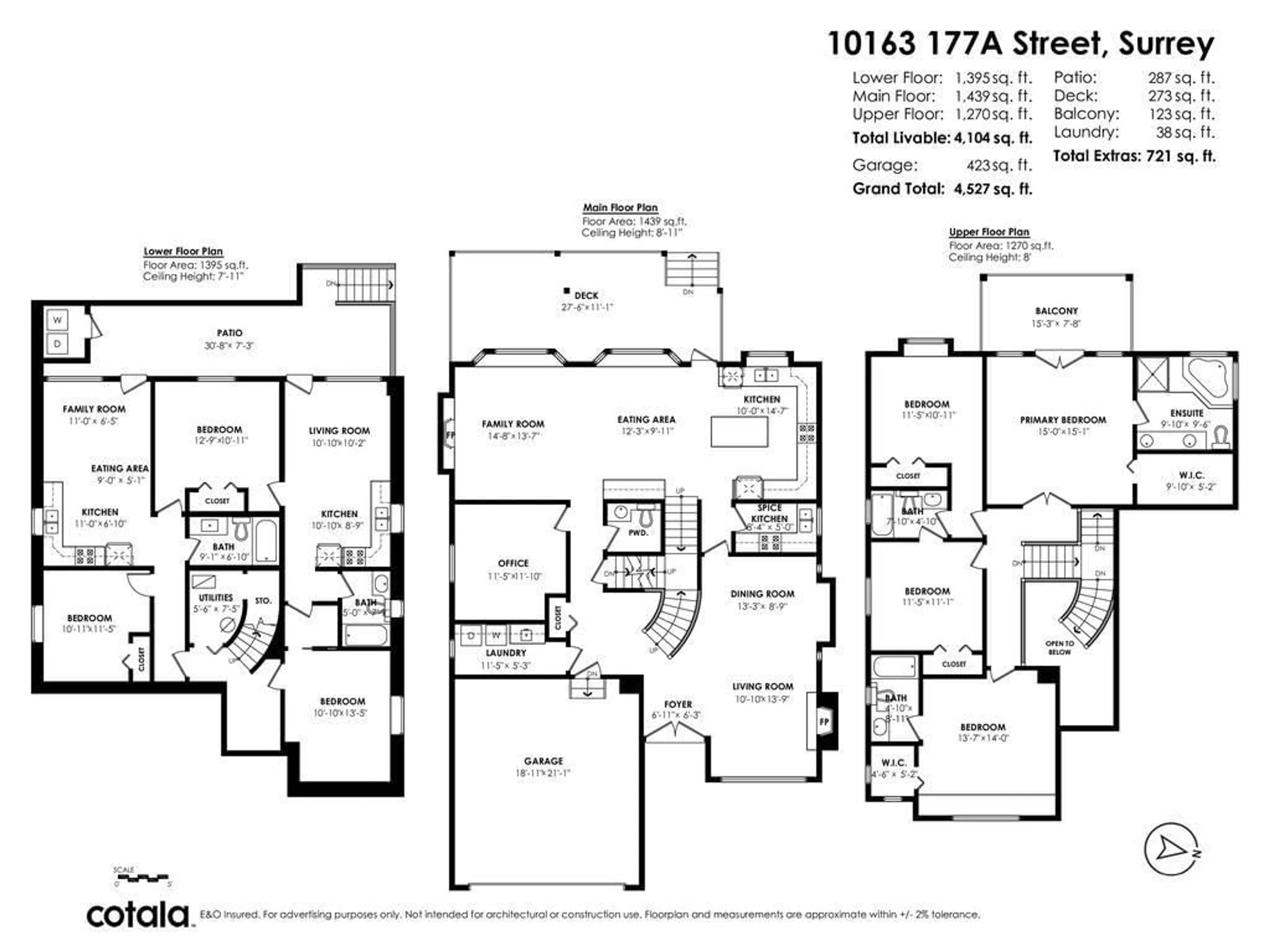 Floor plan for 10163 177A STREET, Surrey British Columbia V4N5V9