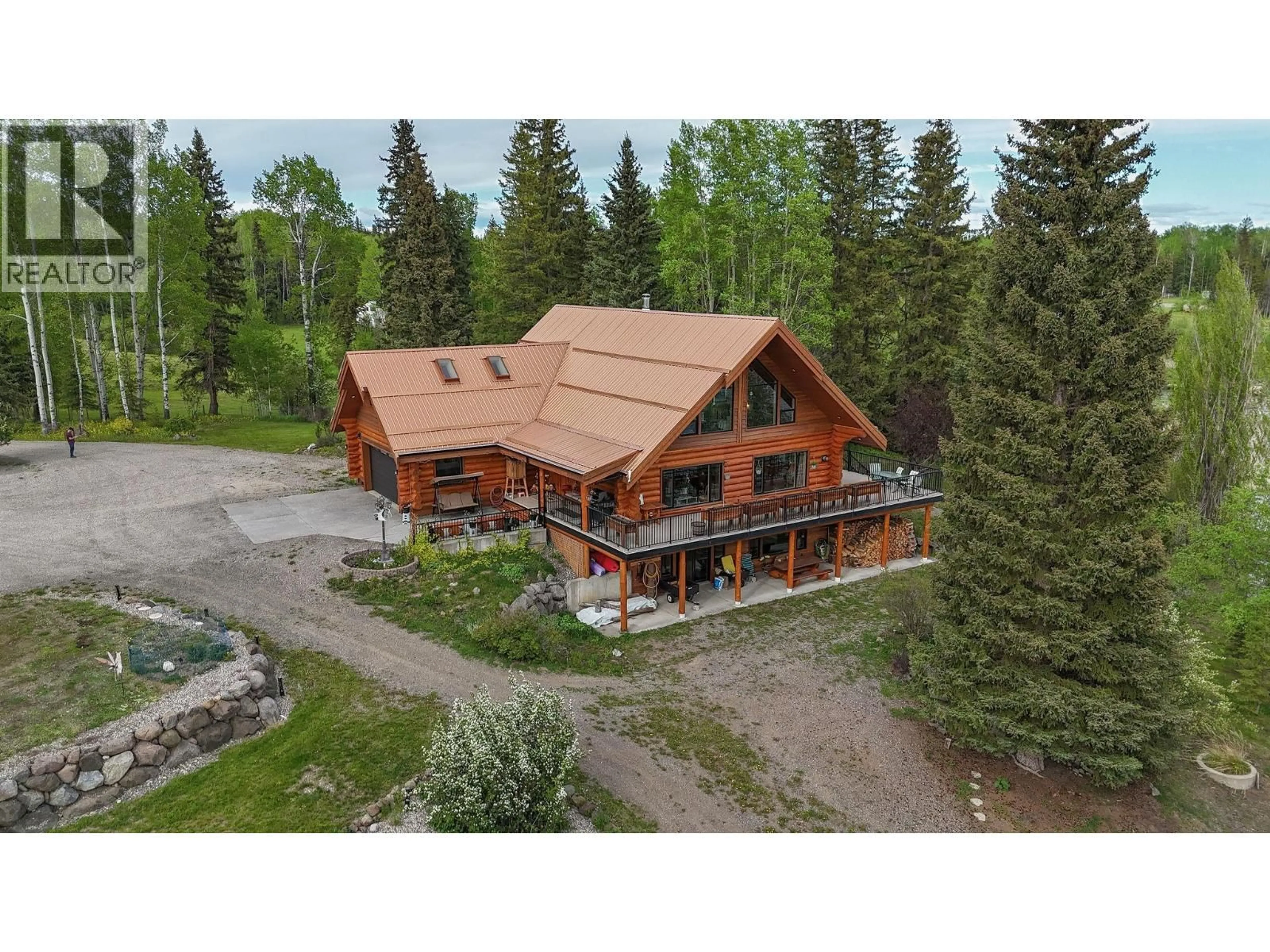 A pic from outside/outdoor area/front of a property/back of a property/a pic from drone, building for 3754 HORSEFLY ROAD, Horsefly British Columbia V0K2G0