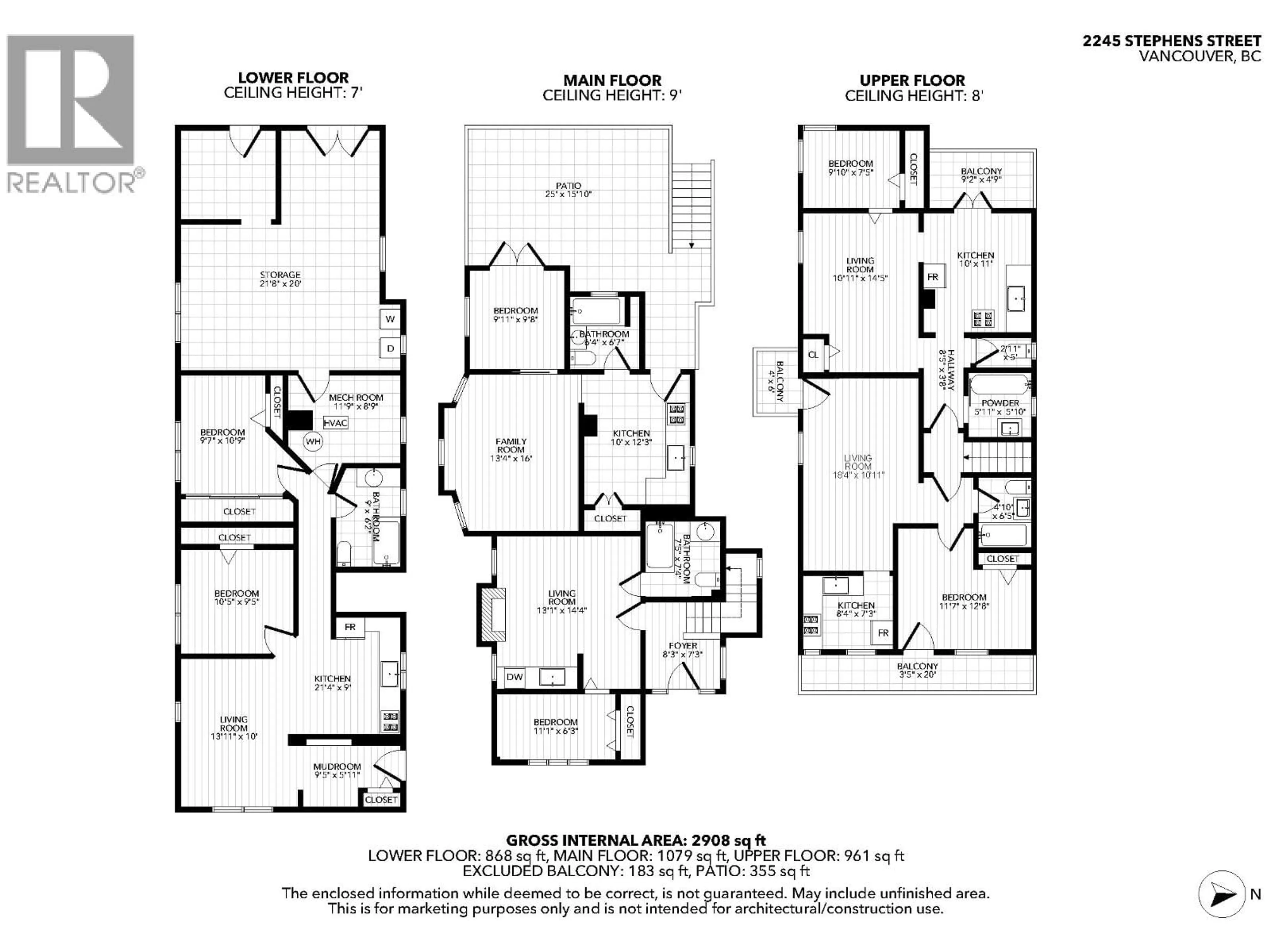 Floor plan for 2245 STEPHENS STREET, Vancouver British Columbia V6K3W5