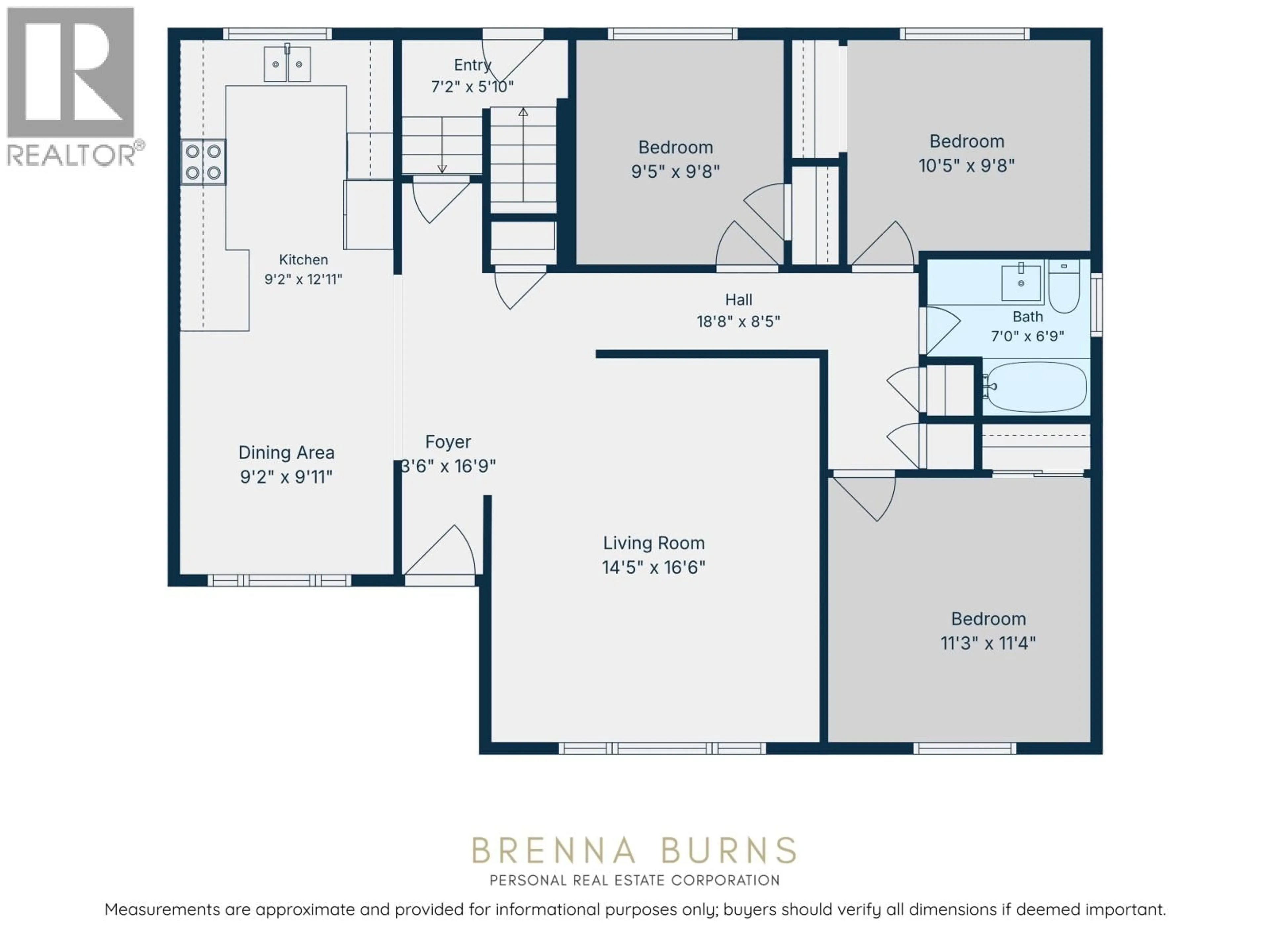 Floor plan for 10315 111 AVENUE, Fort St. John British Columbia V1J2V3