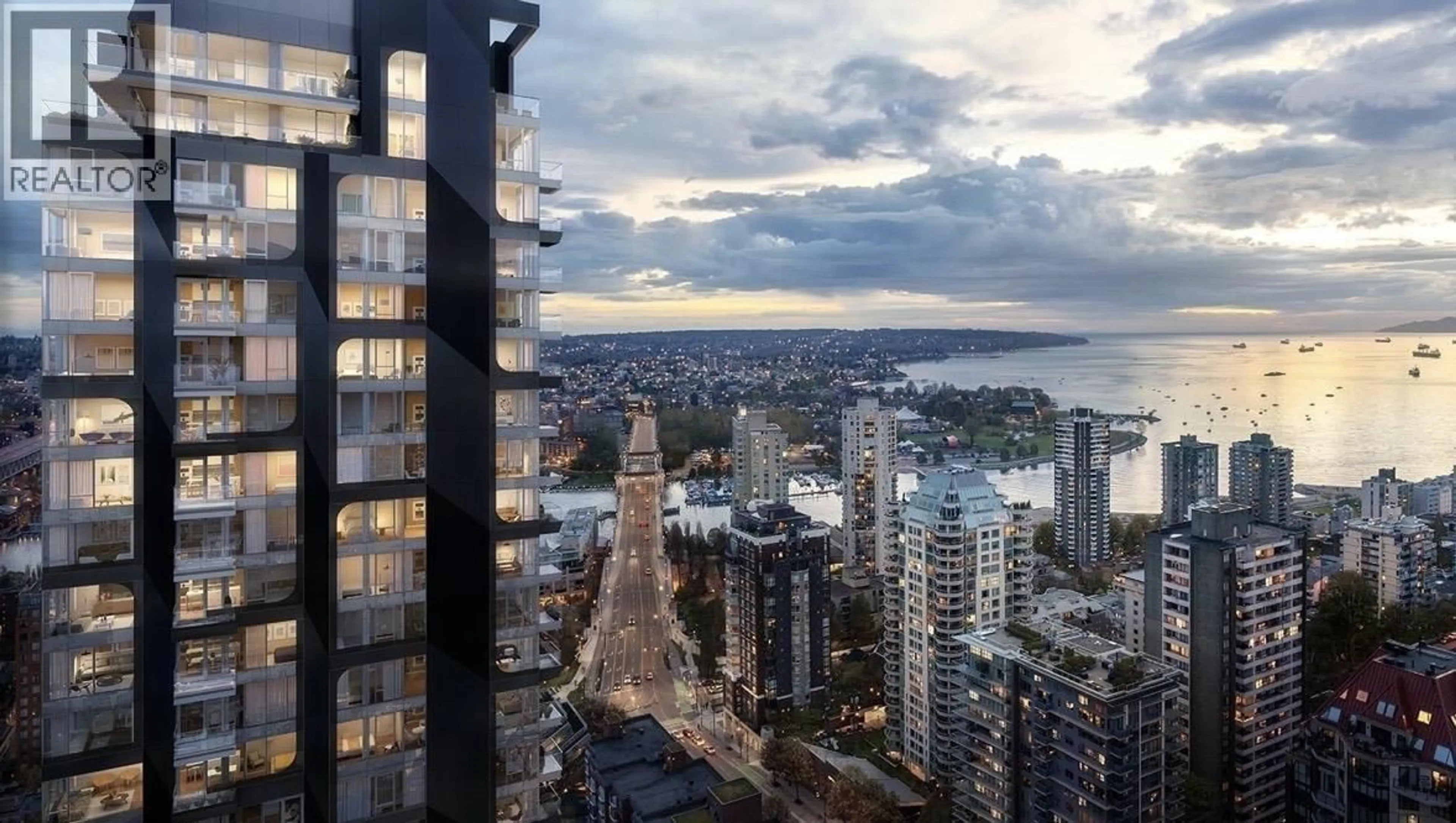 A pic from outside/outdoor area/front of a property/back of a property/a pic from drone, city buildings view from balcony for 1506 - 1277 HORNBY STREET, Vancouver British Columbia V6Z1W2