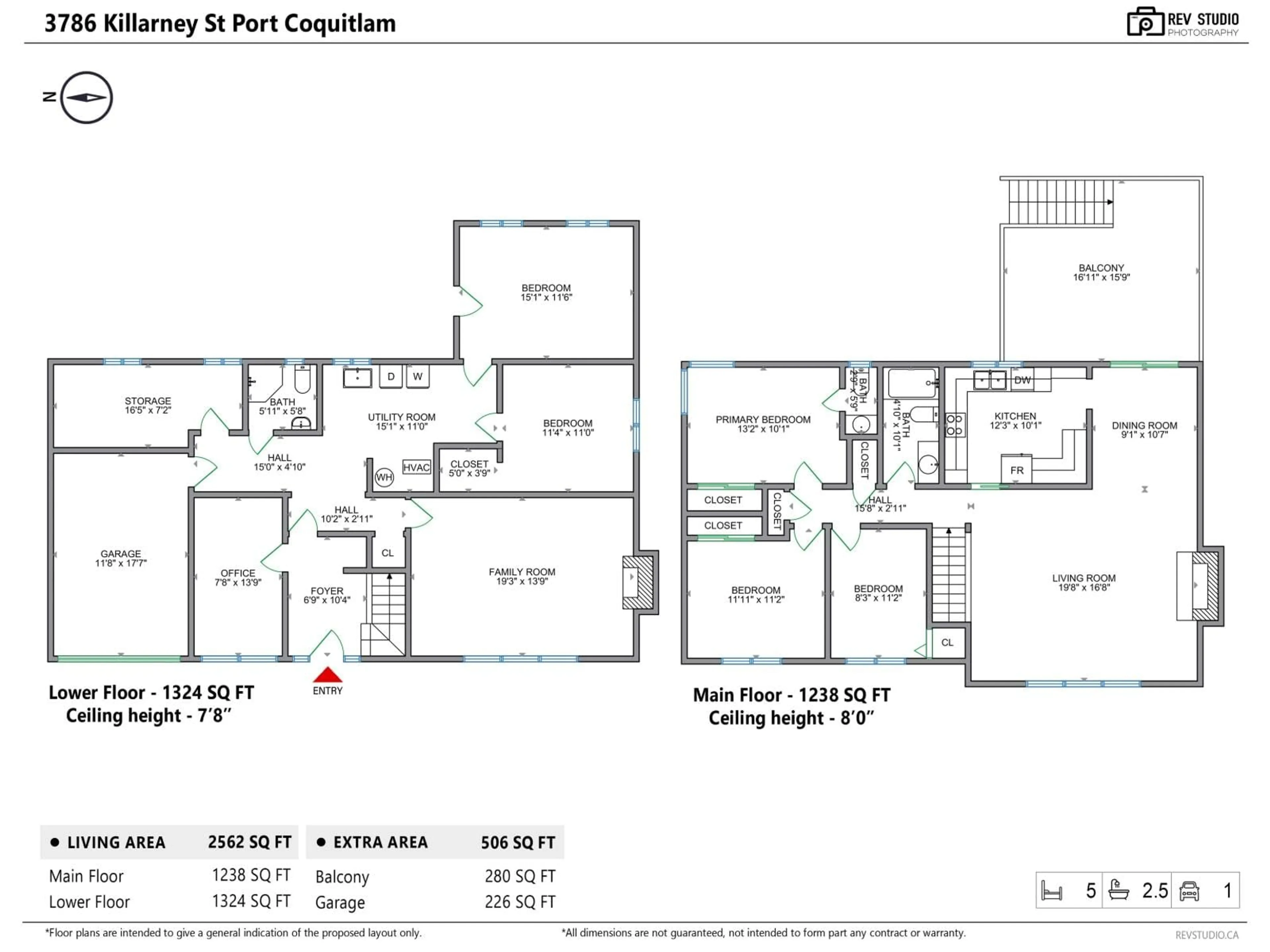Floor plan for 2301 - 10750 135A STREET, Surrey British Columbia V3T0V4