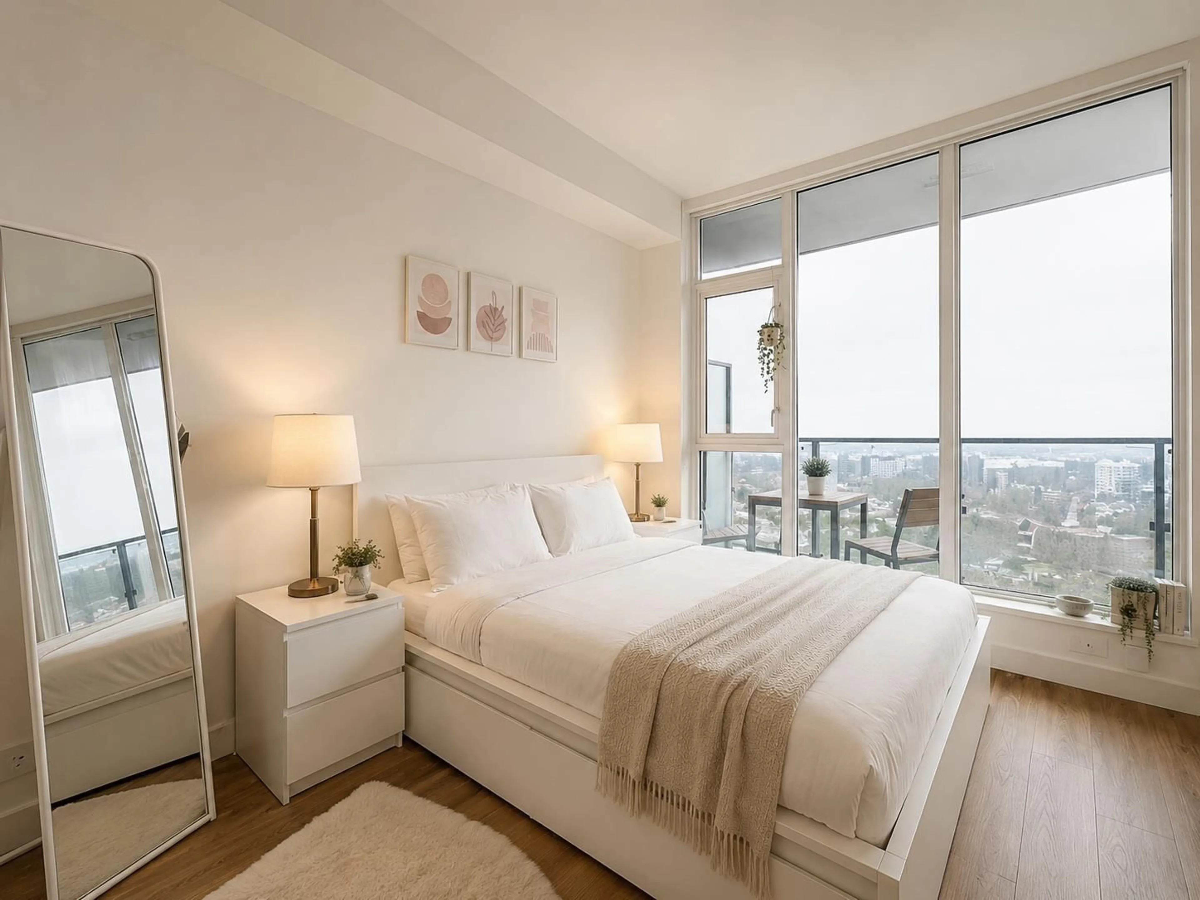 Bedroom with bed, unknown for 2301 - 10750 135A STREET, Surrey British Columbia V3T0V4