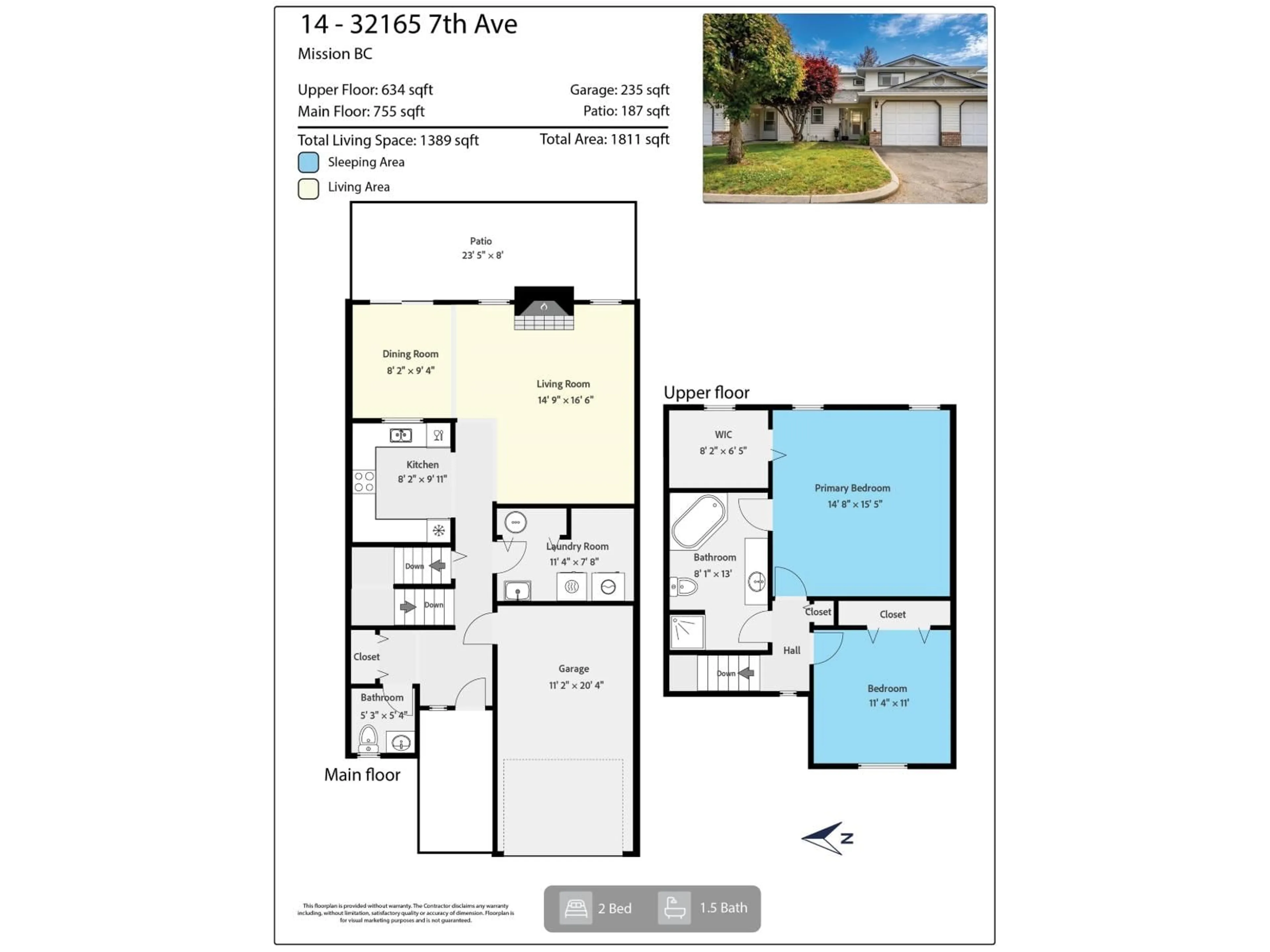 Floor plan for 14 - 32165 7TH AVENUE, Mission British Columbia V2V2A9