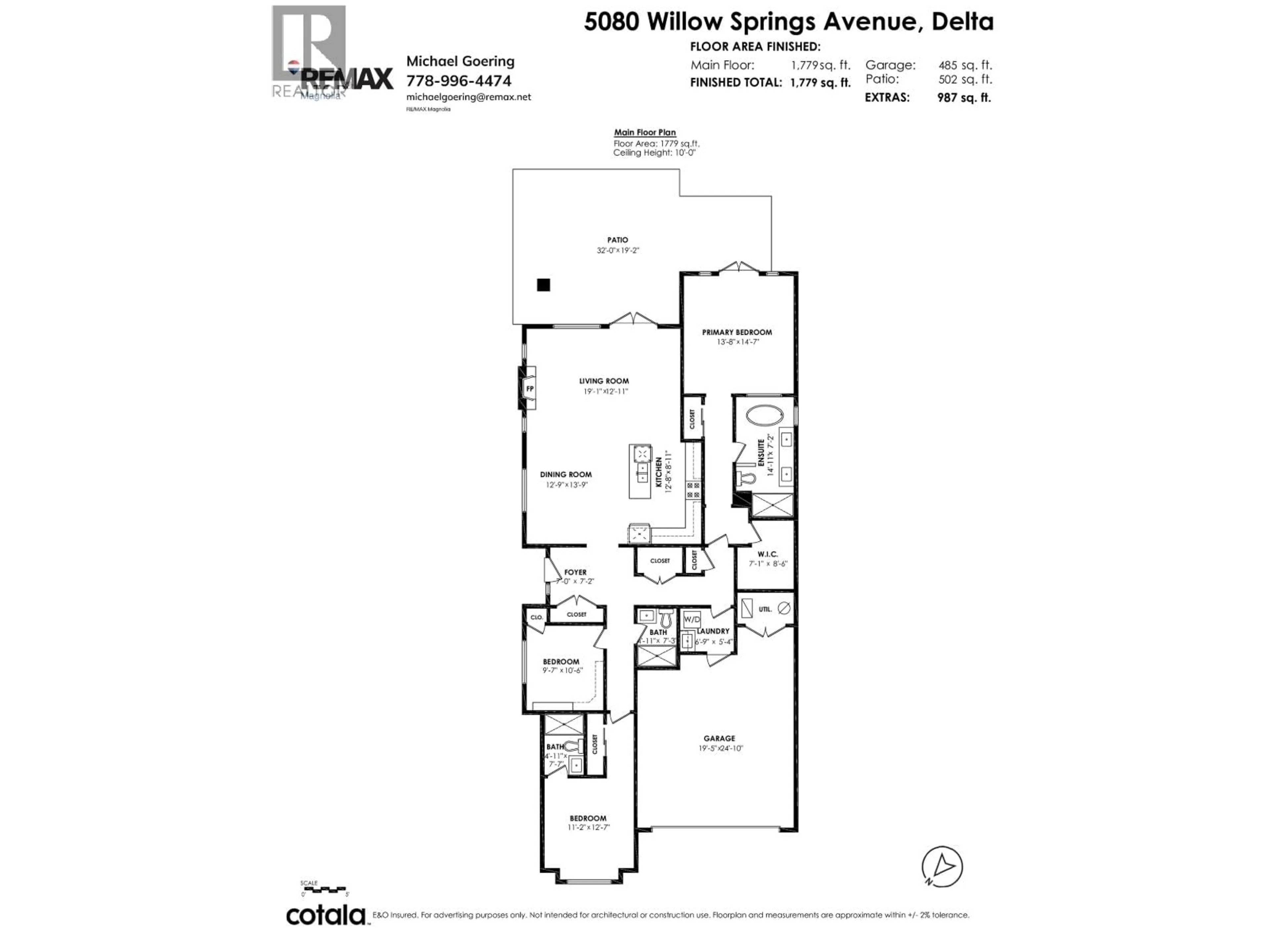 Floor plan for 5080 WILLOW SPRINGS AVENUE, Delta British Columbia V4M0A7