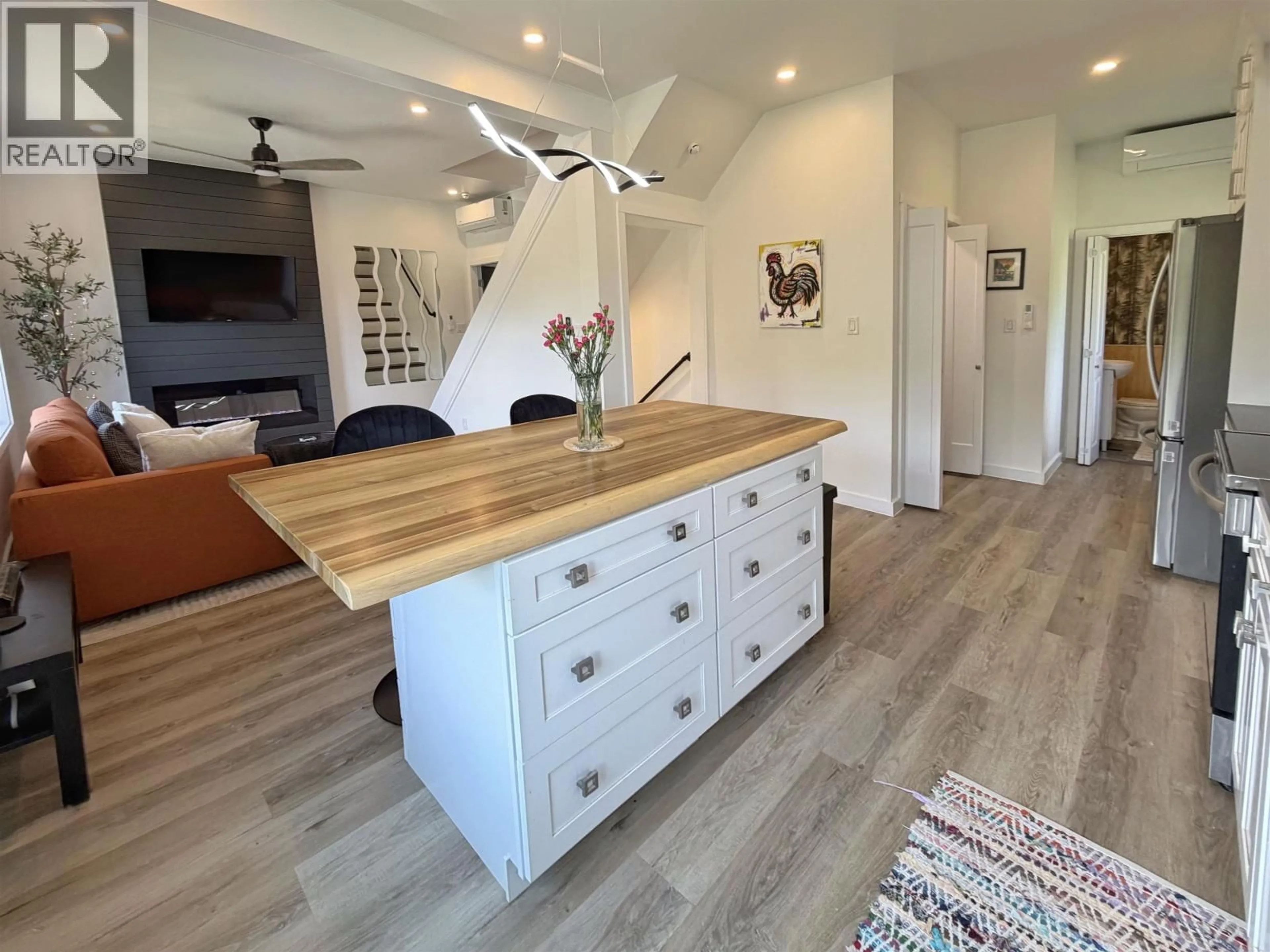 Open concept kitchen, wood/laminate floor for 2189 SEAL COVE ROAD, Prince Rupert British Columbia V8J2K8